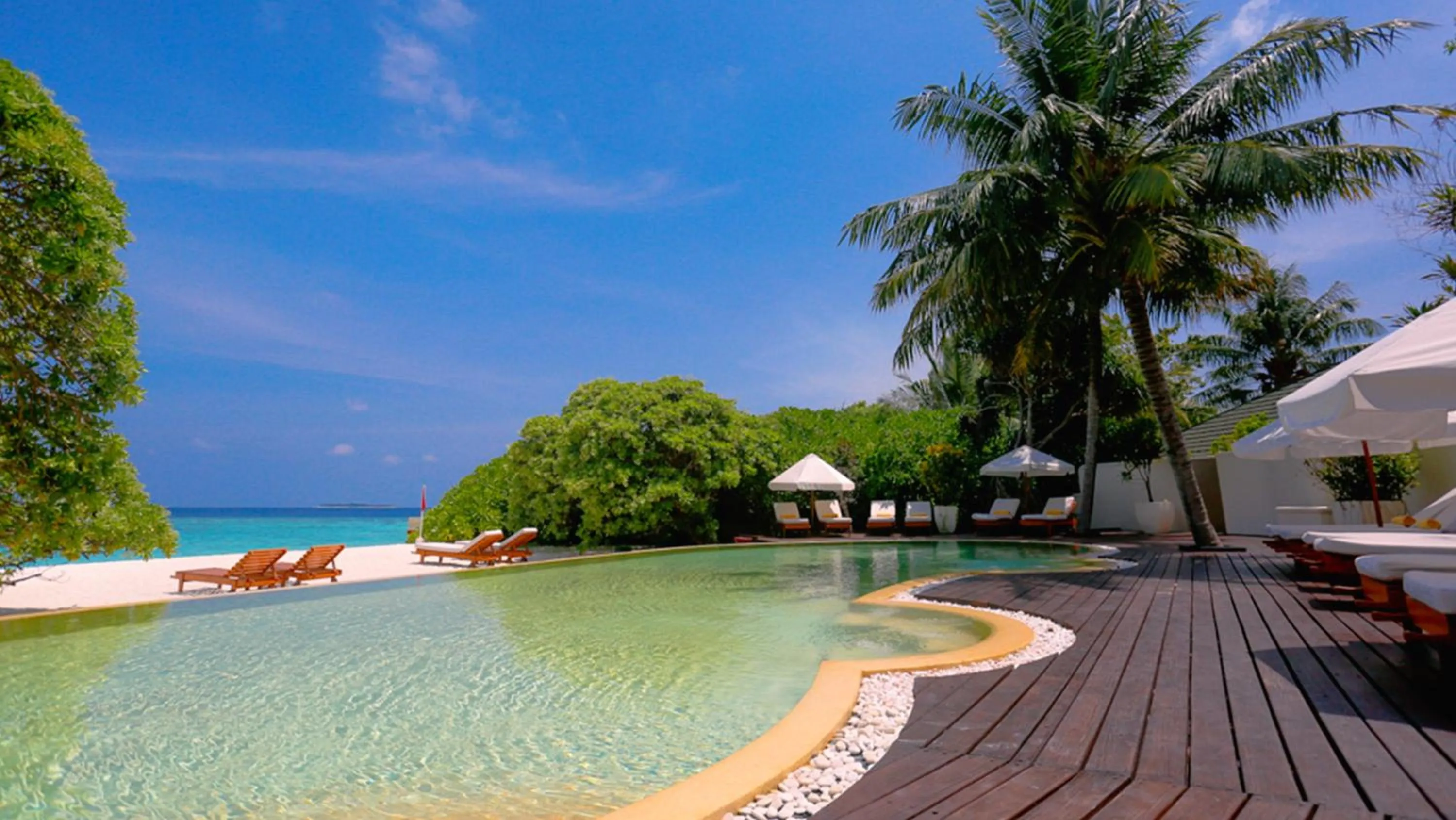 Swimming pool in Adaaran Prestige Water Villas - with Dine around Premium All inclusive - 24 hours