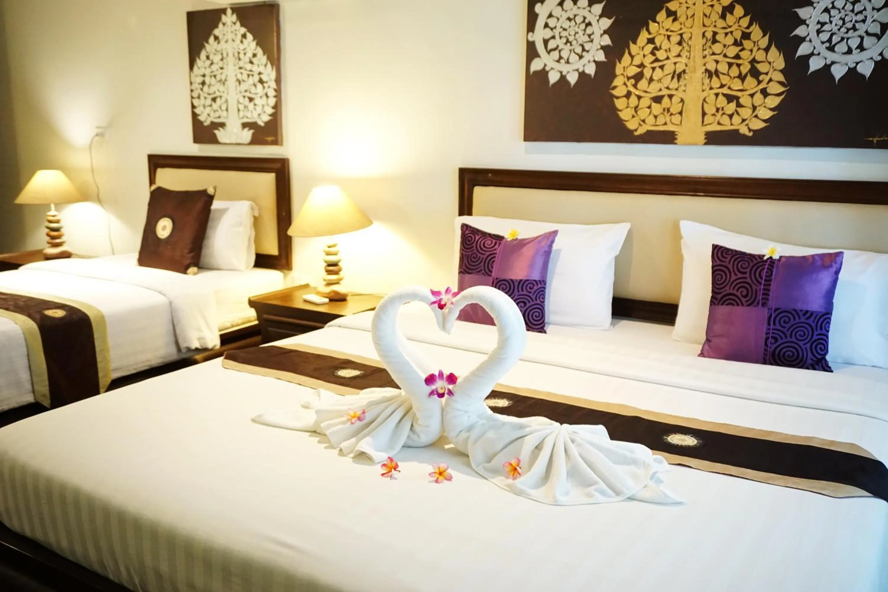 Bedroom, Bed in Lamai Inn 99 Bungalows