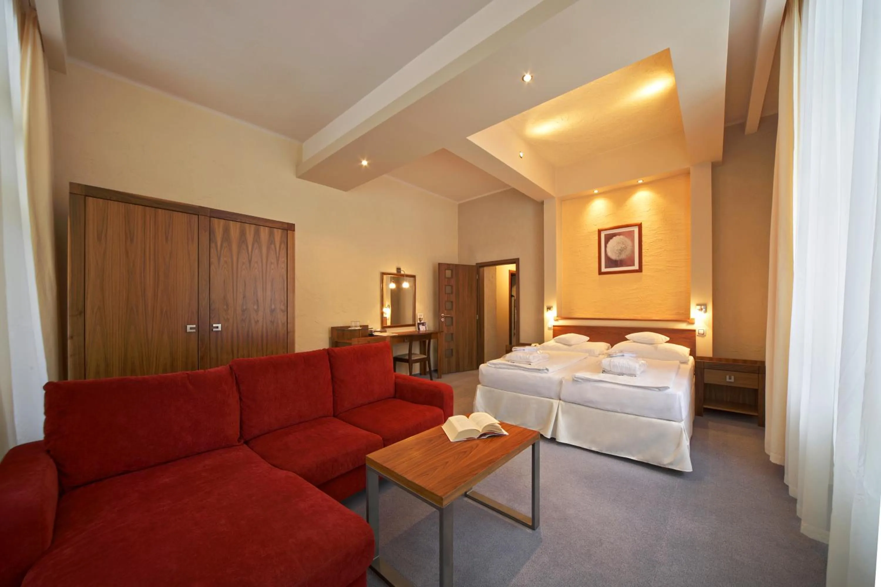 Bed in Spa & Wellness Hotel St. Moritz