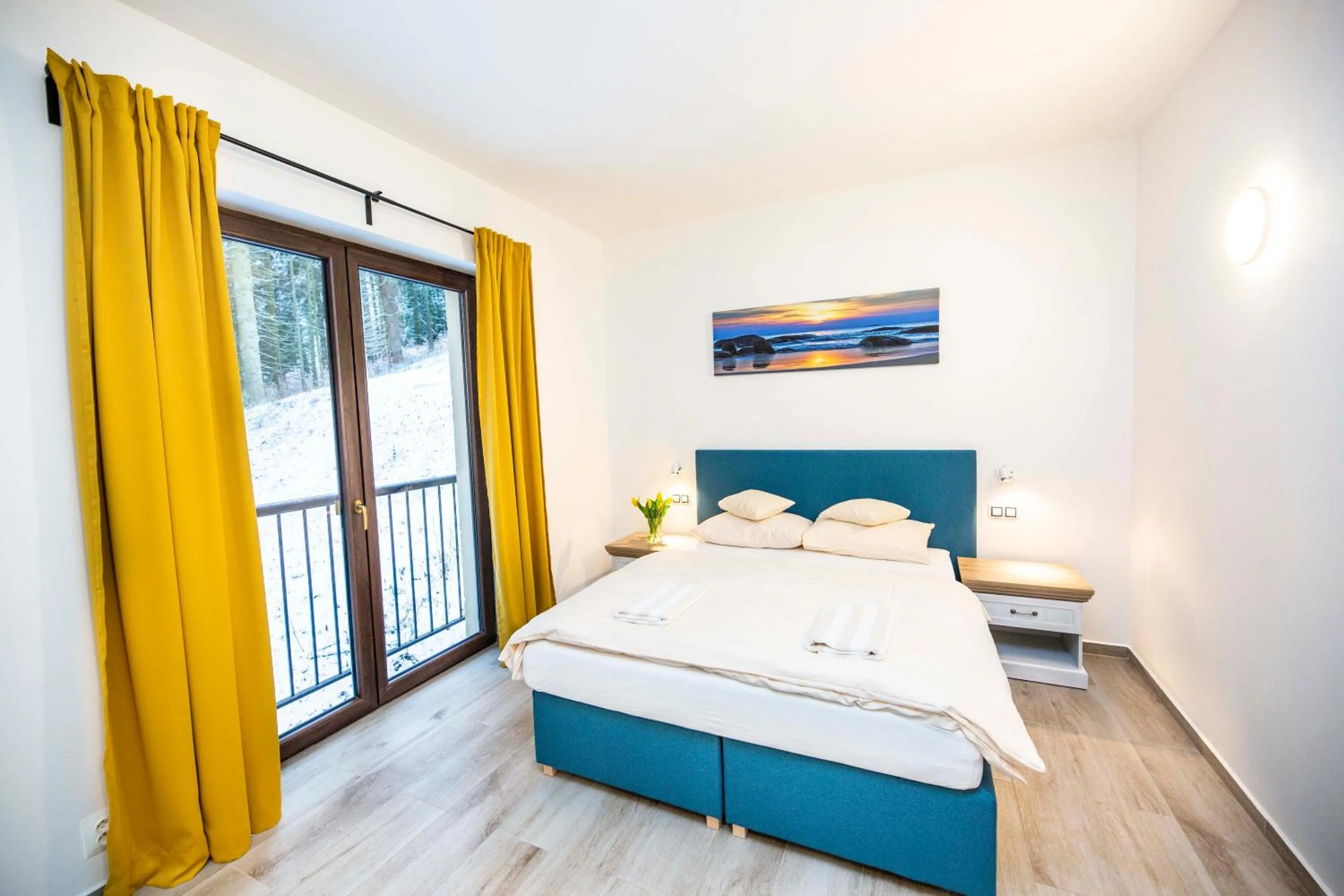 Bed in Spa & Wellness Hotel St. Moritz