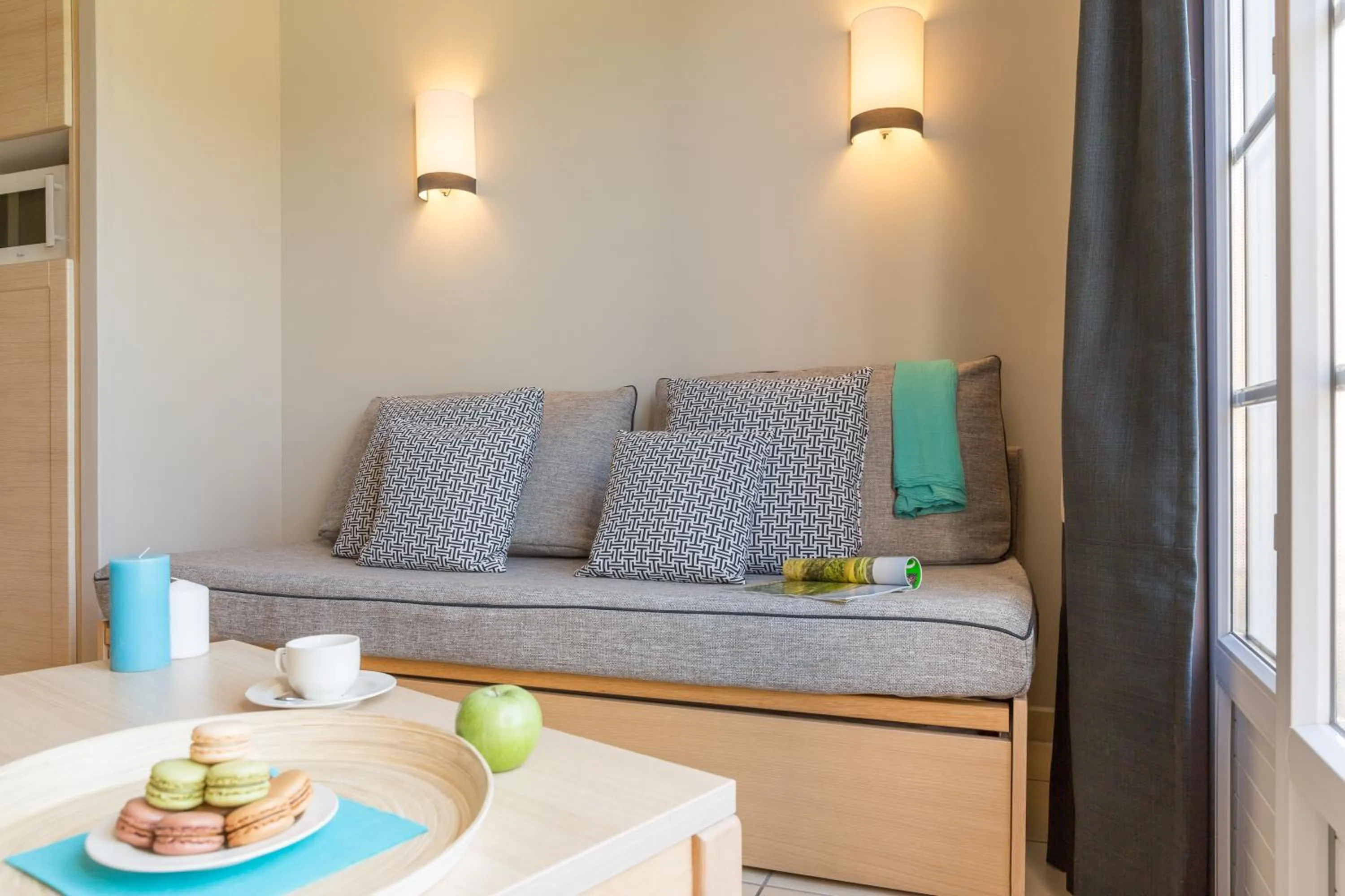 Living room in Résidence Pierre & Vacances le Green Beach