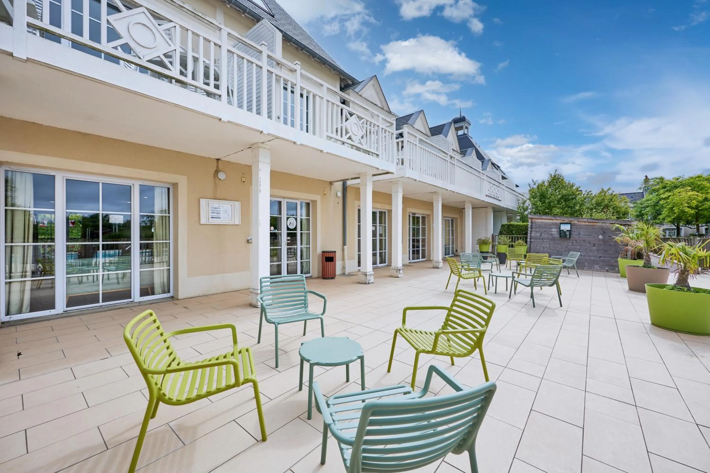 Patio in Résidence Pierre & Vacances le Green Beach