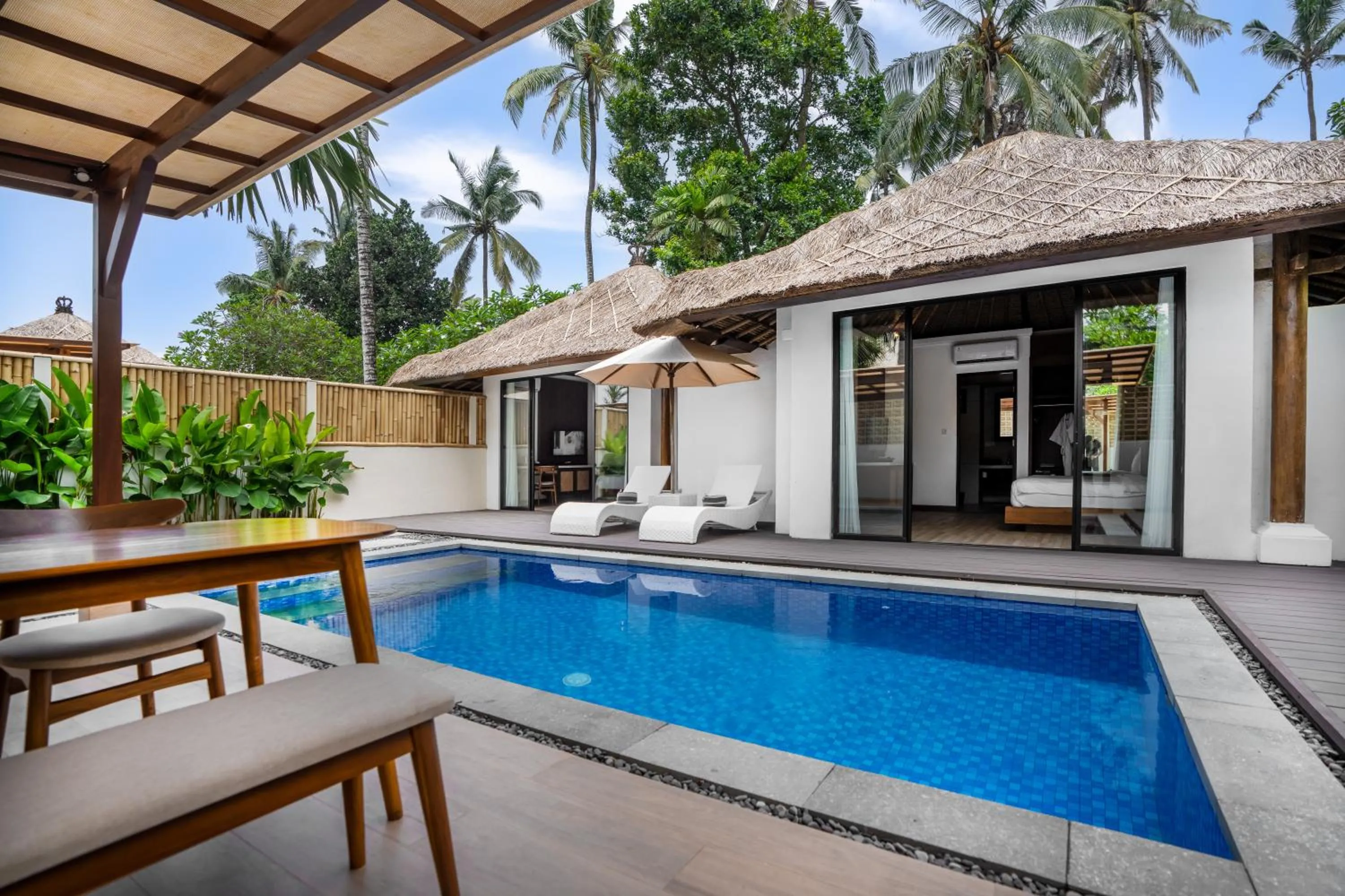 Swimming pool in Nirwana Beach & Resort