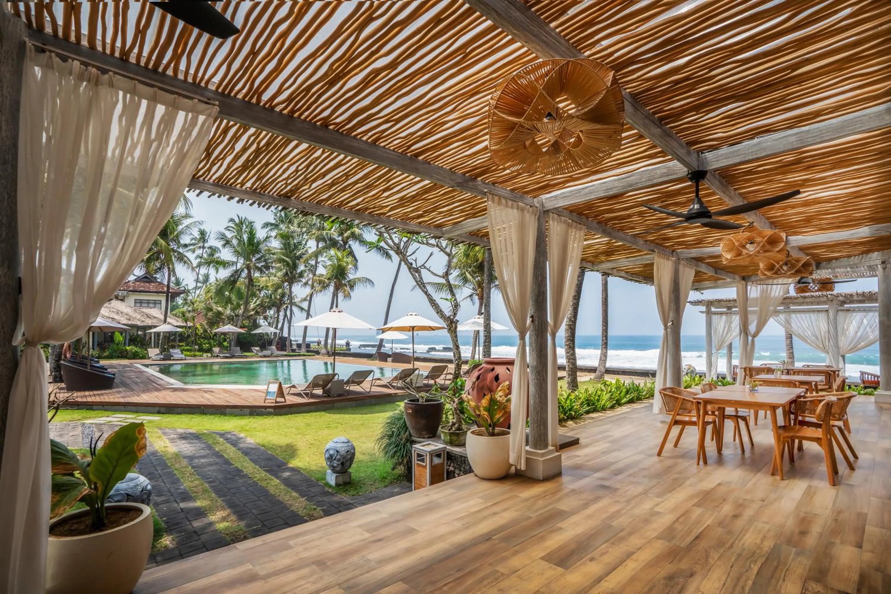 Dining area in Nirwana Beach & Resort