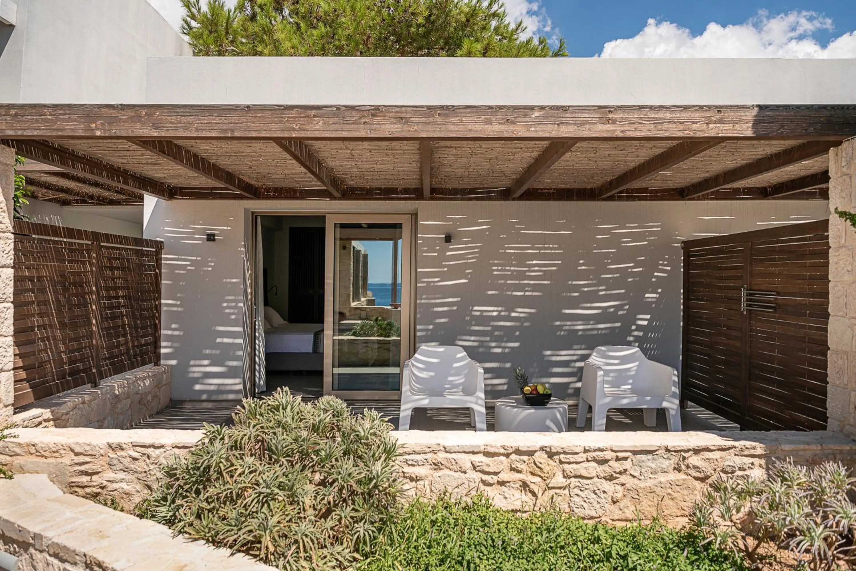 Balcony/Terrace in Kakkos Beach Hotel - Adults Only