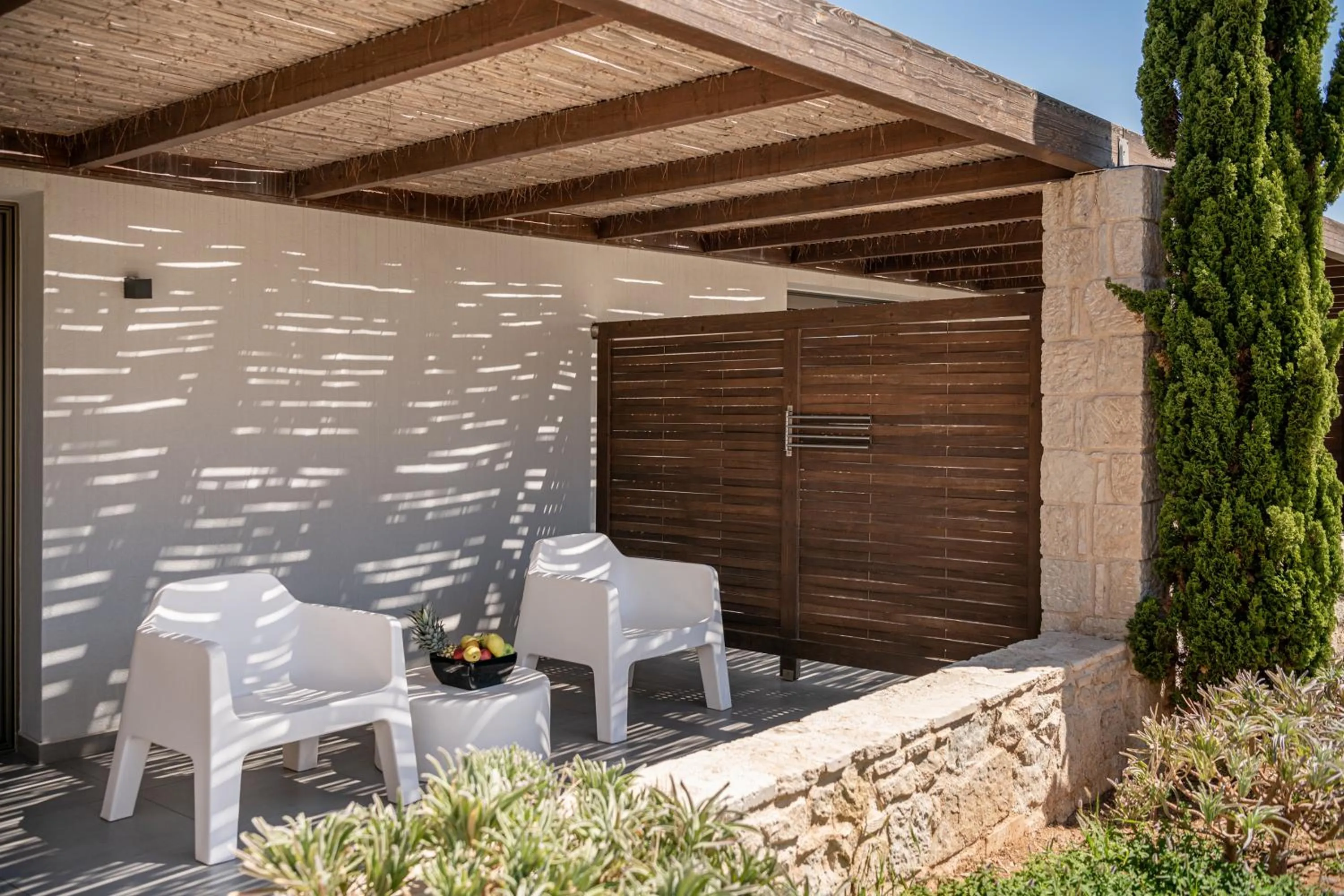 Balcony/Terrace in Kakkos Beach Hotel - Adults Only