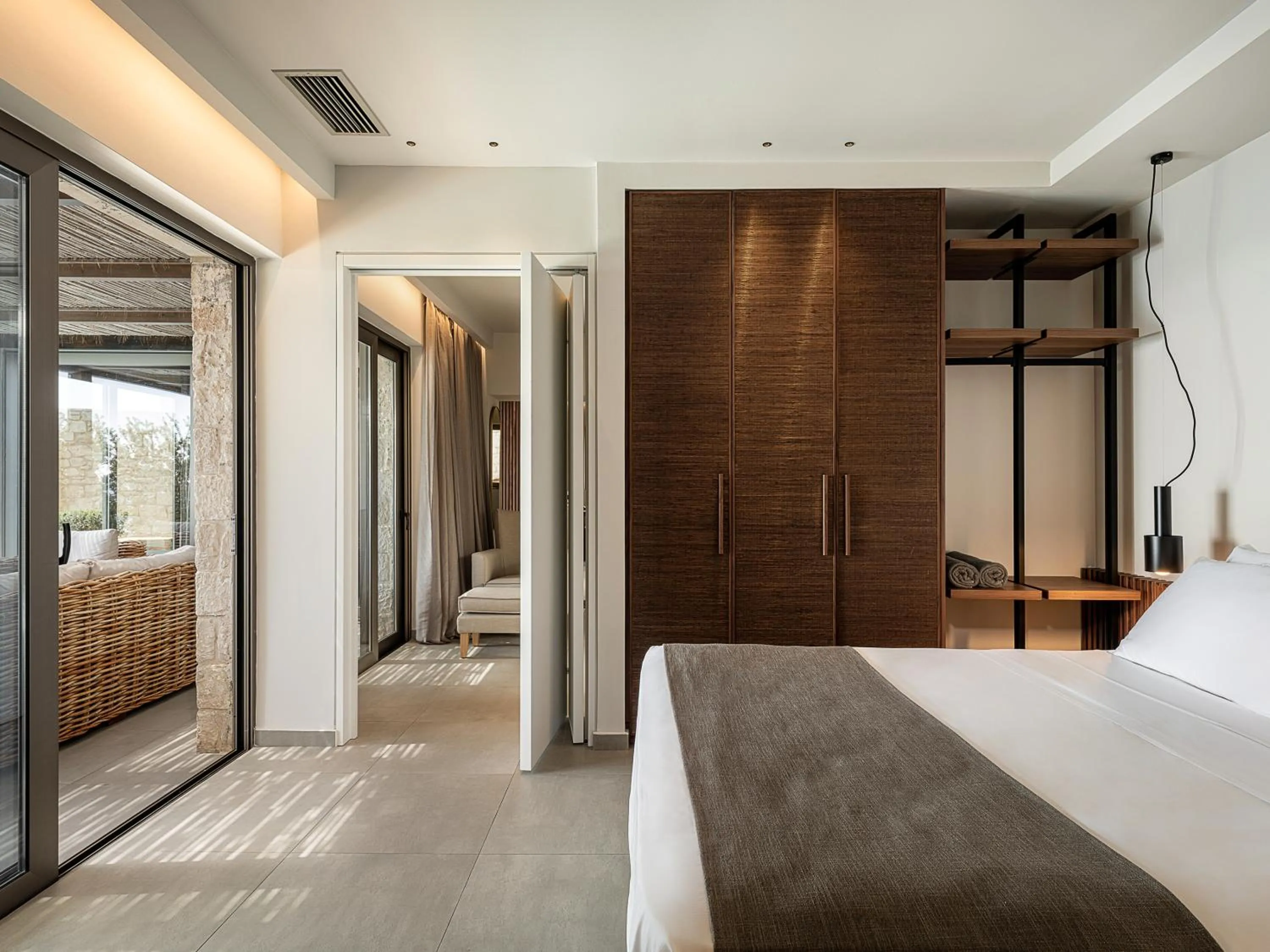 Bedroom, Bed in Kakkos Beach Hotel - Adults Only