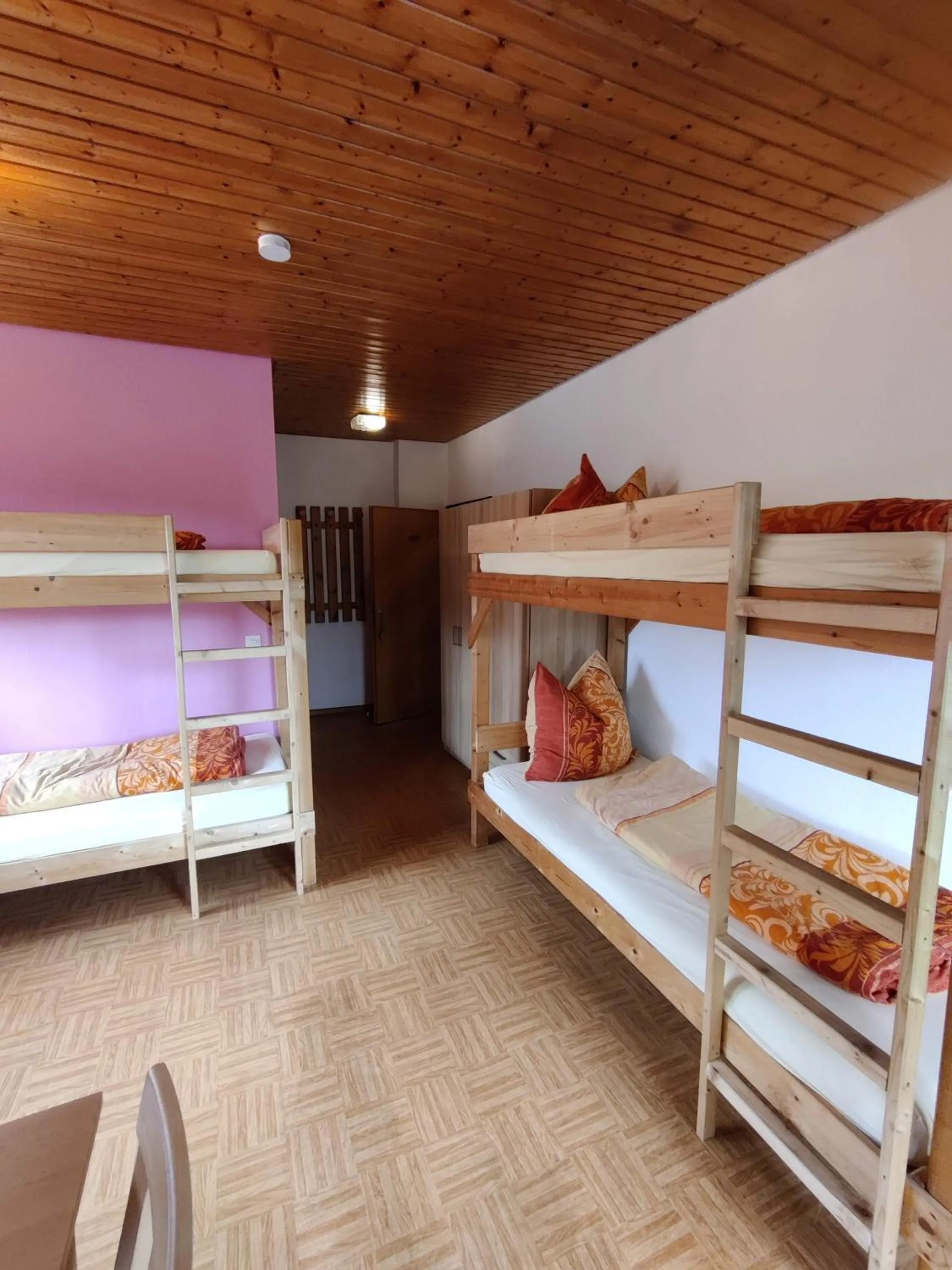Bed in Berggasthaus Präger Böden
