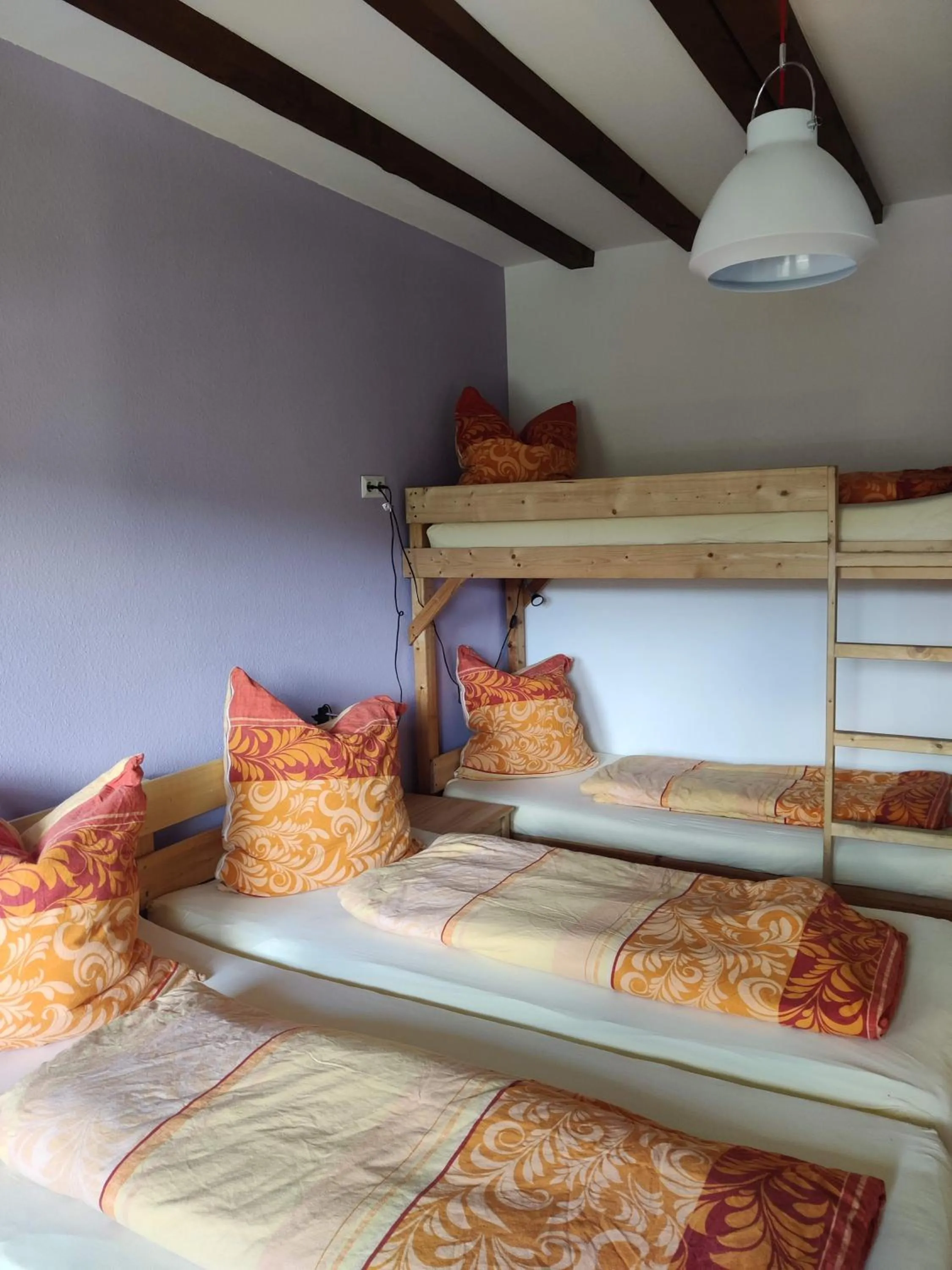 Bed in Berggasthaus Präger Böden