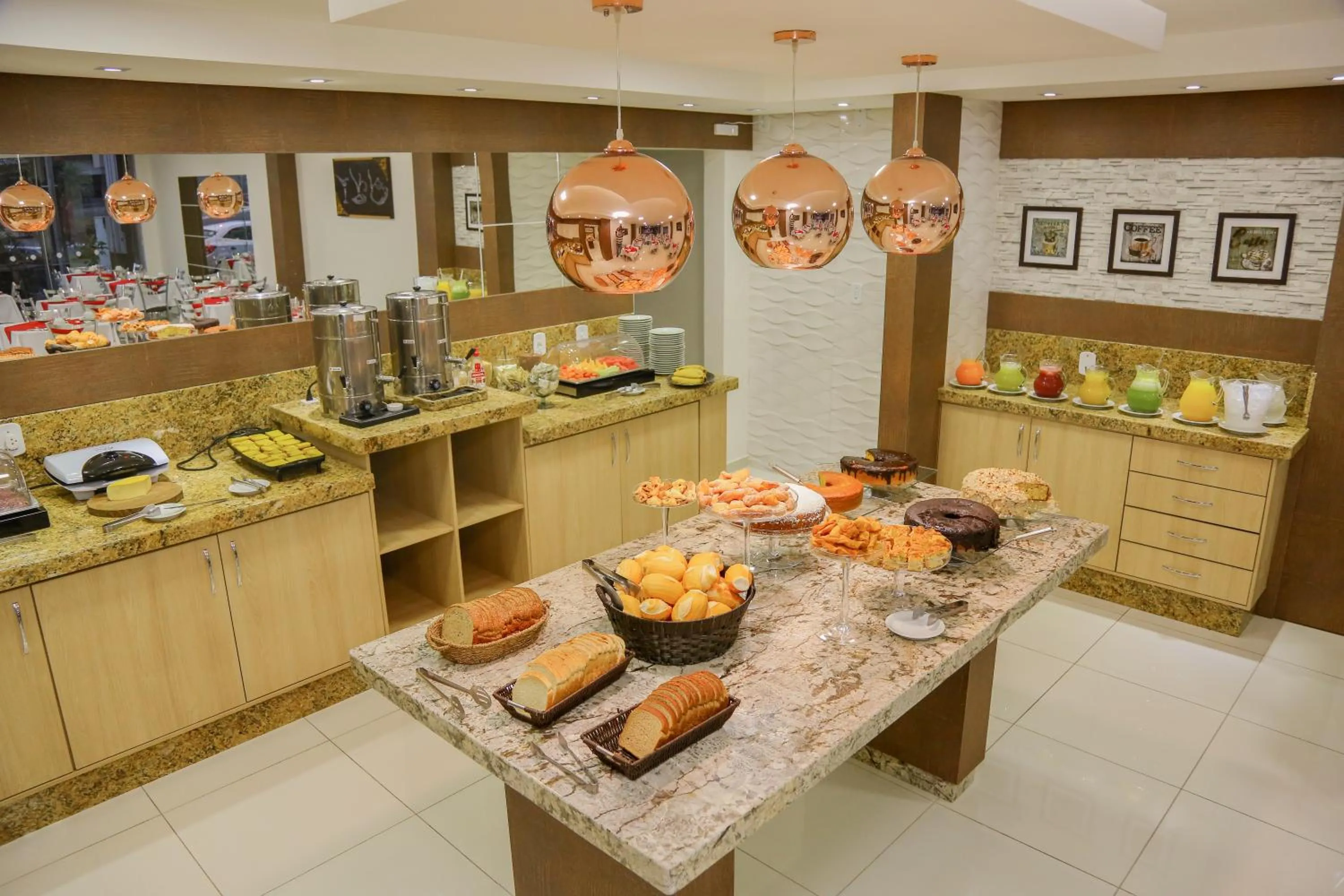 Buffet breakfast in Morangos Hotel