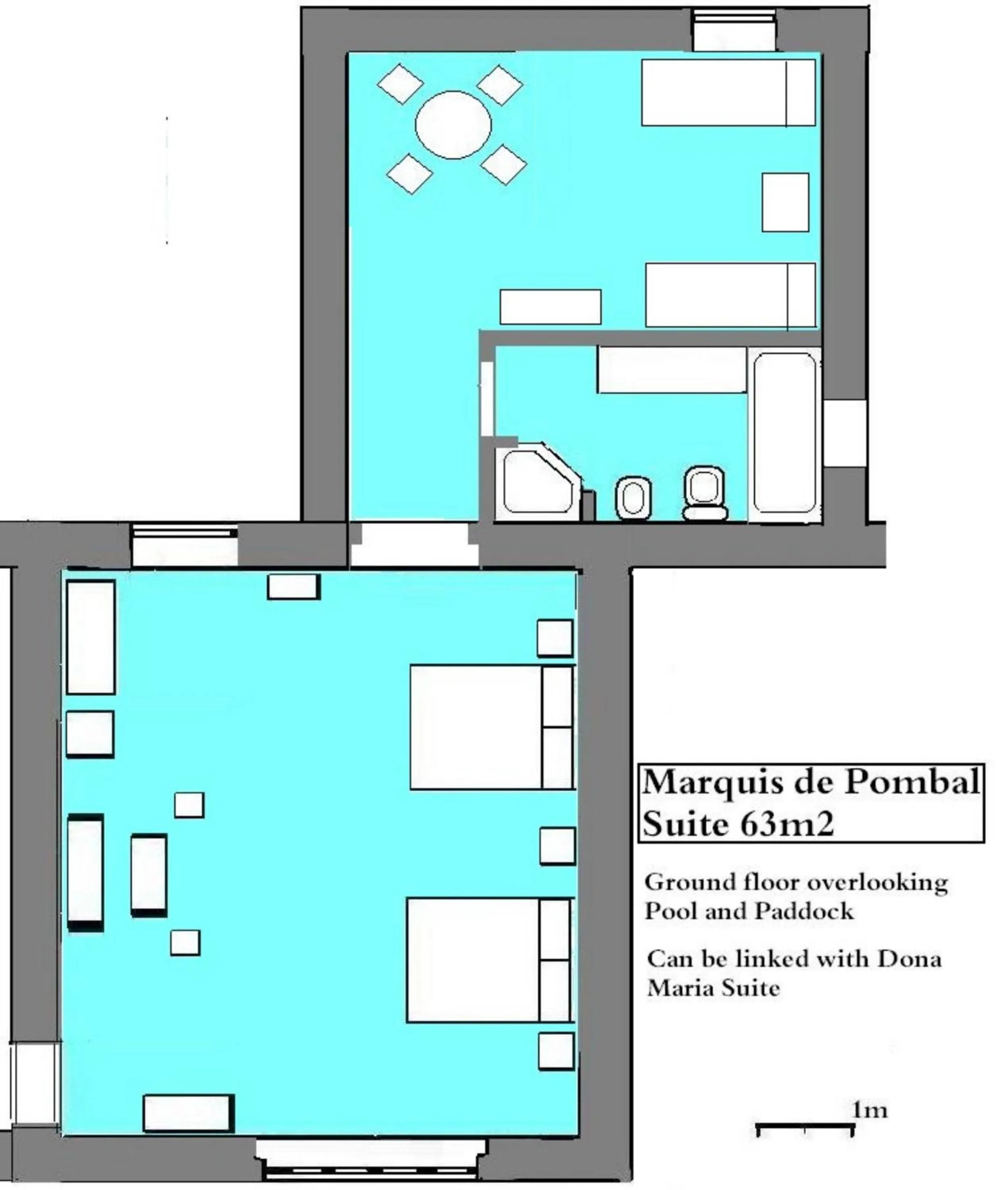 Floor plan in Quinta Do Scoto