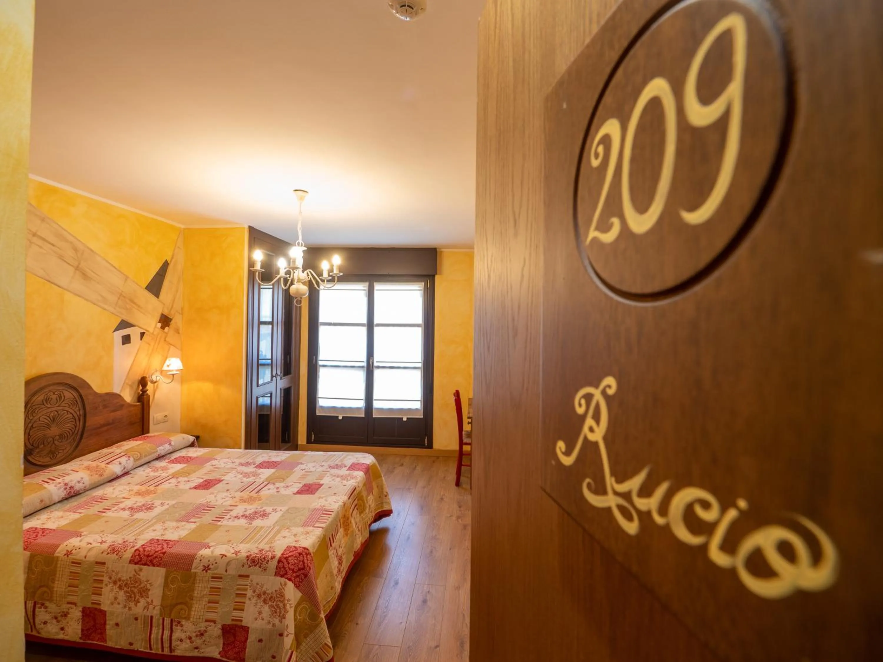 Bed in La Posta del Camín Real