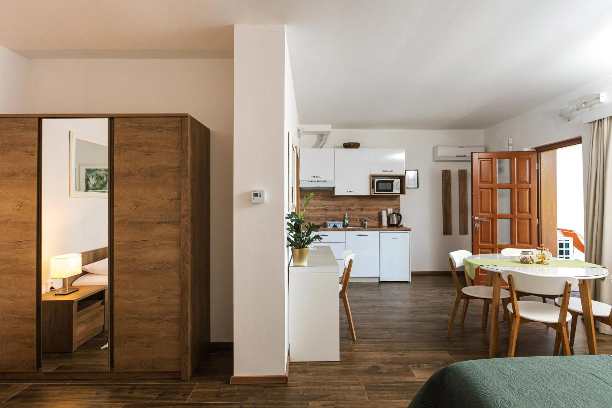Kitchen or kitchenette in B&B Apartments Burić Plitvice Lakes