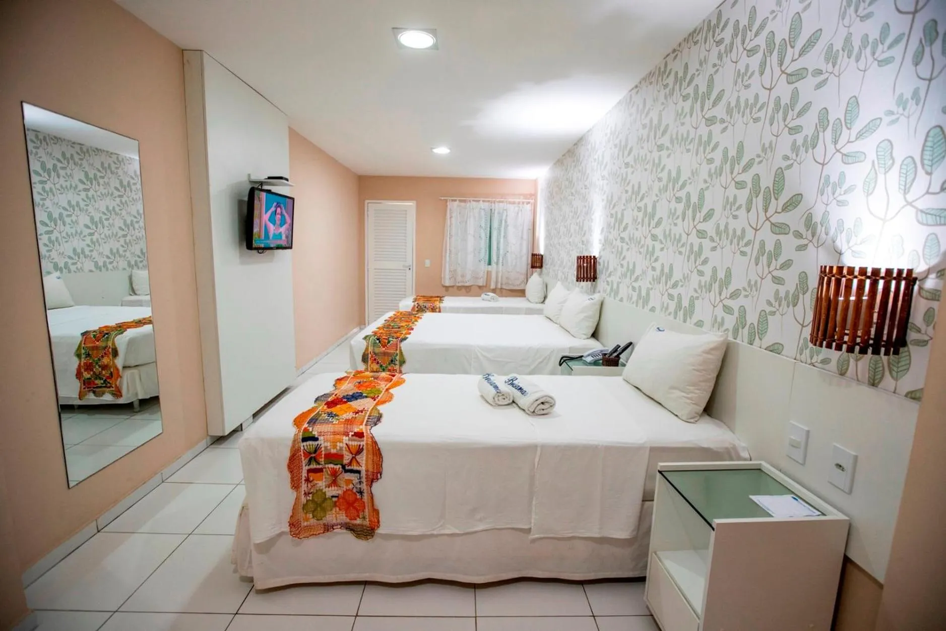 Bed in Brisamar Hotel Pousada