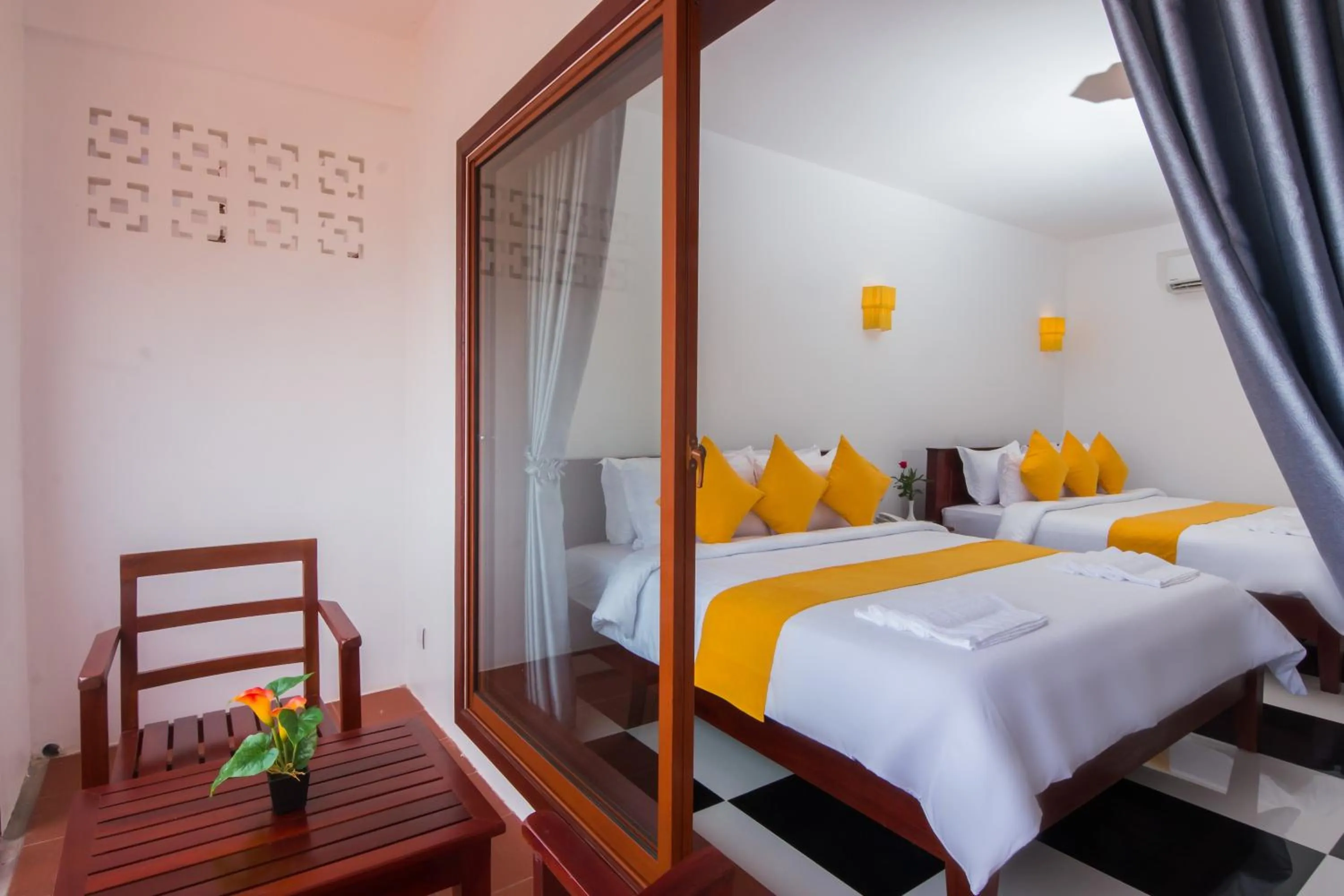 Balcony/Terrace, Bed in Bou Savy Villa