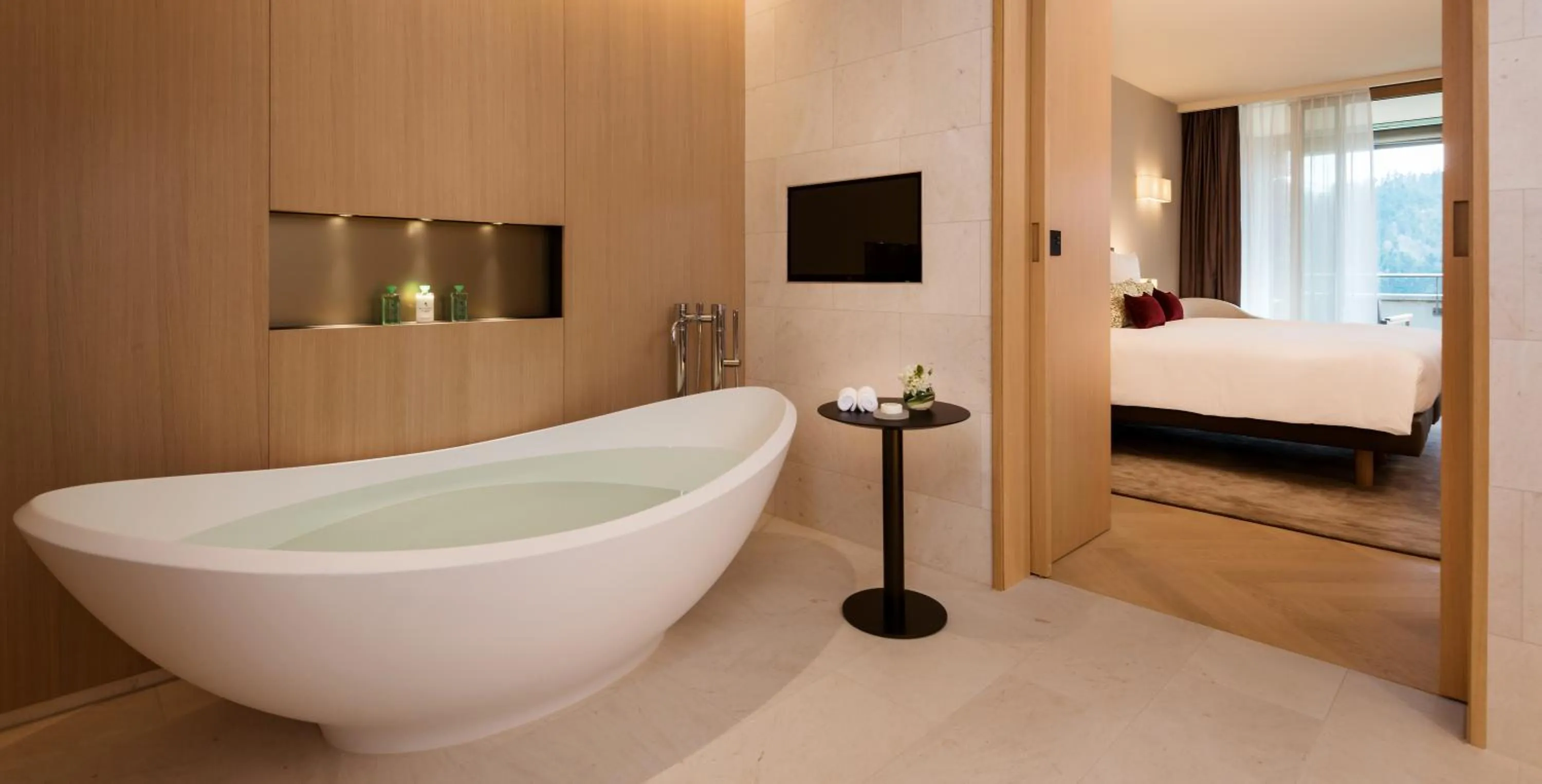 Bed in Waldhotel by Bürgenstock