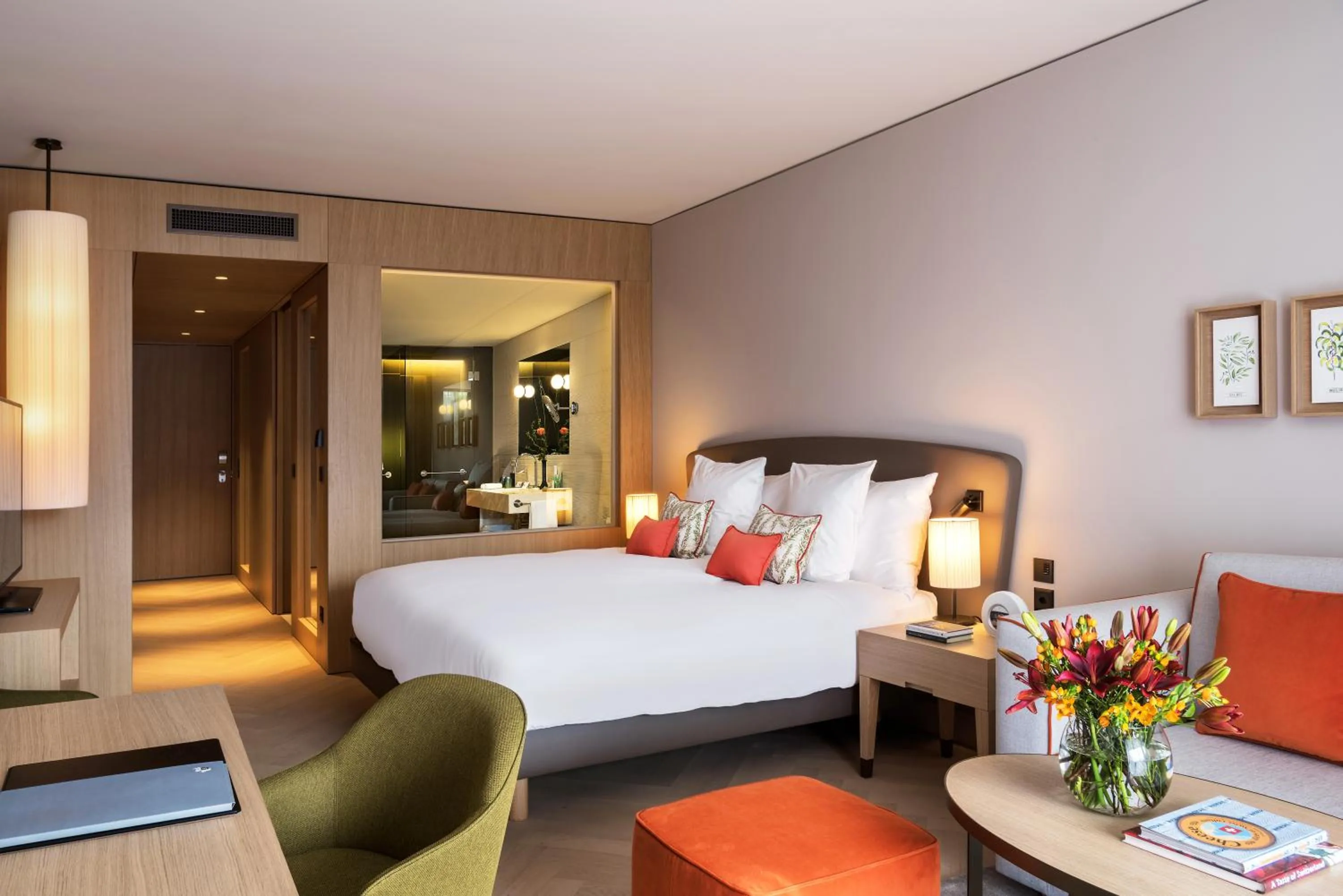 Bed in Waldhotel by Bürgenstock