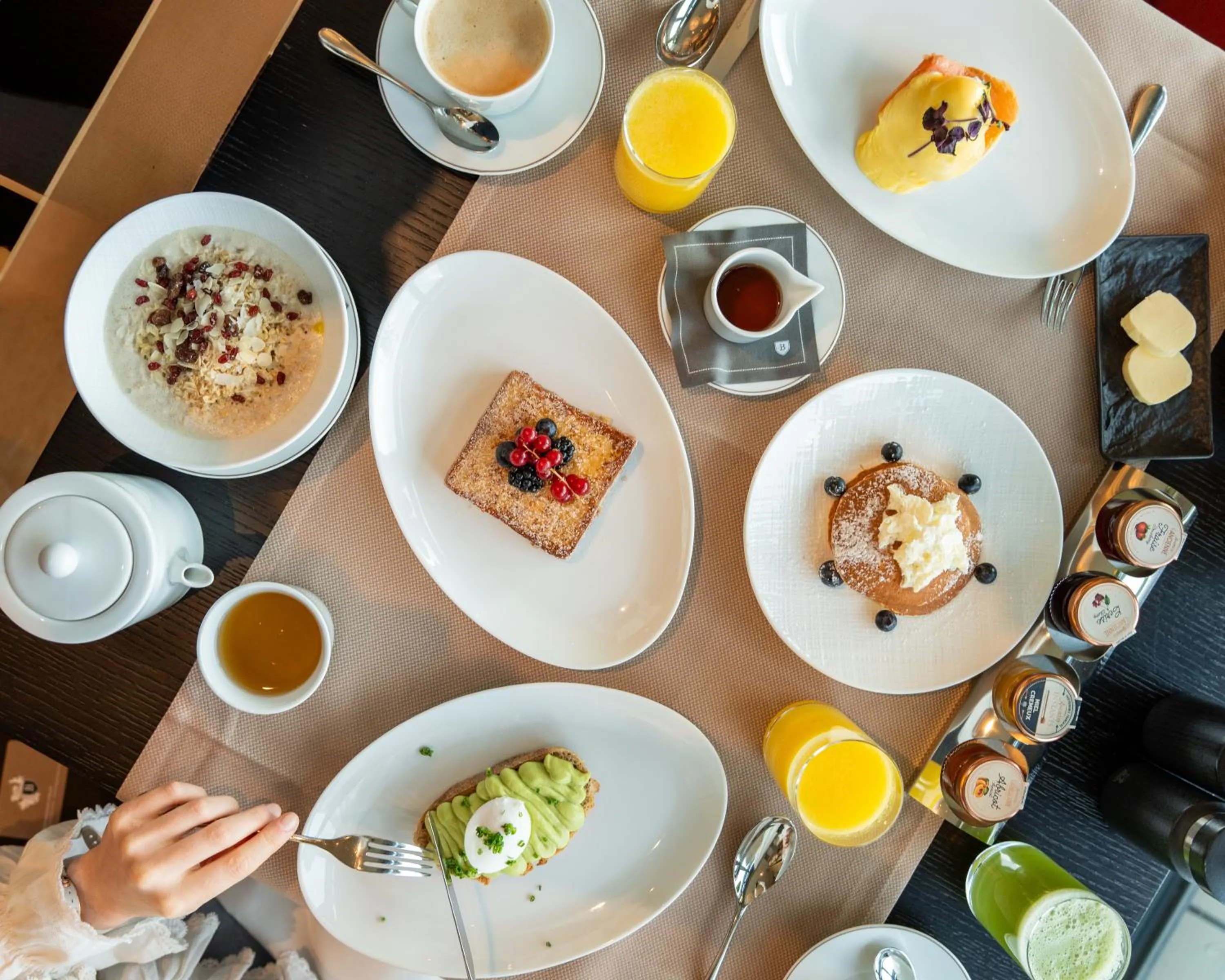 Food and drinks in Waldhotel by Bürgenstock