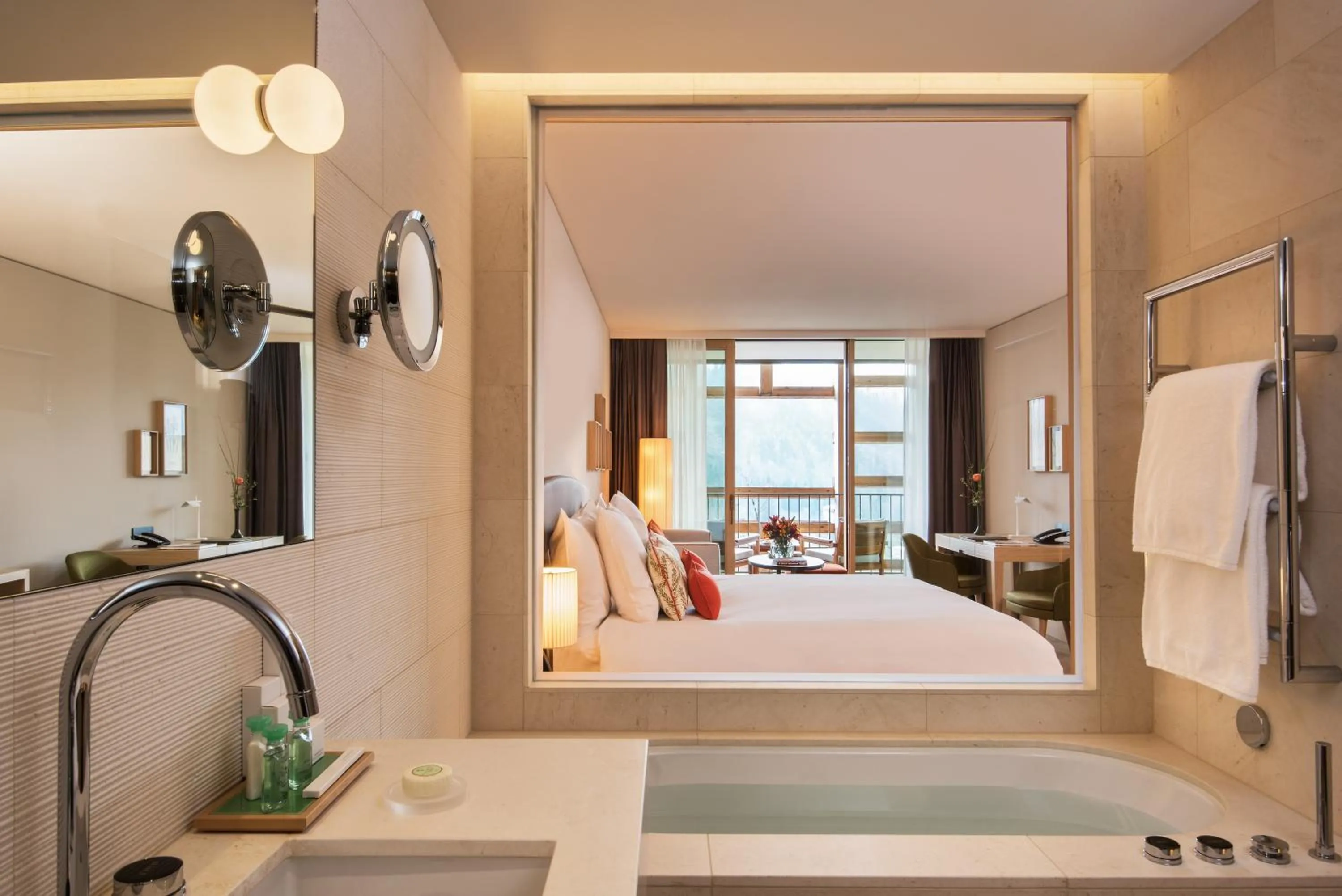 Bed in Waldhotel by Bürgenstock