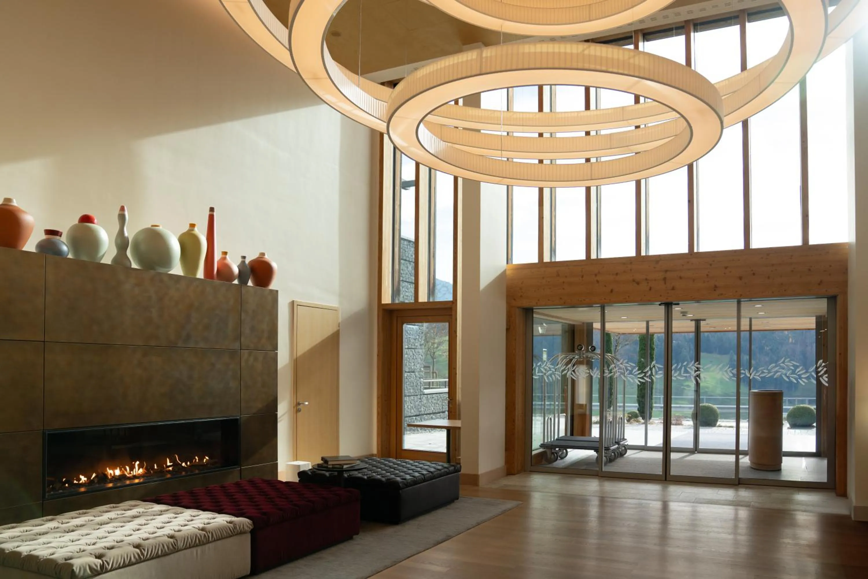 Lobby or reception in Waldhotel by Bürgenstock