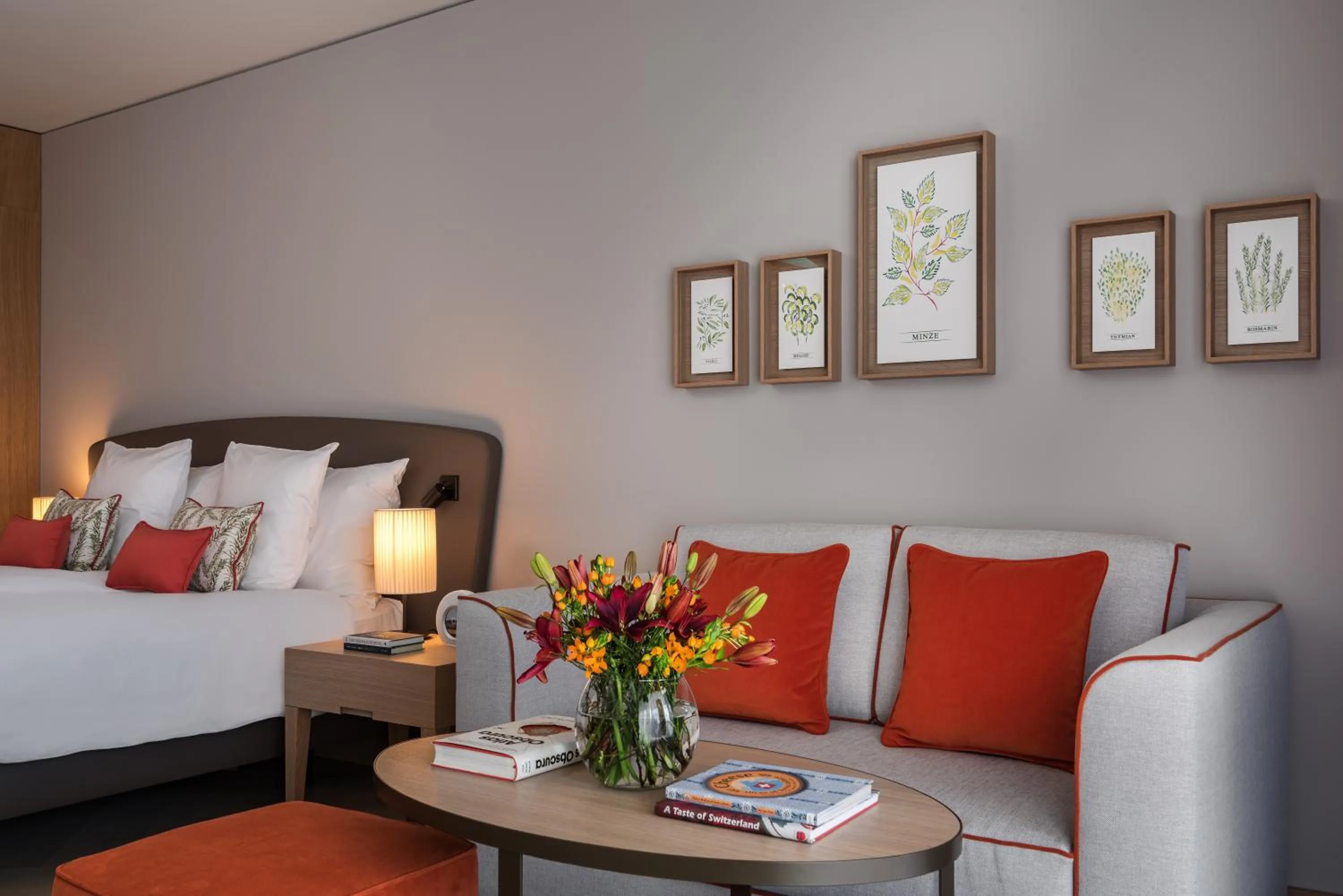 Bed in Waldhotel by Bürgenstock