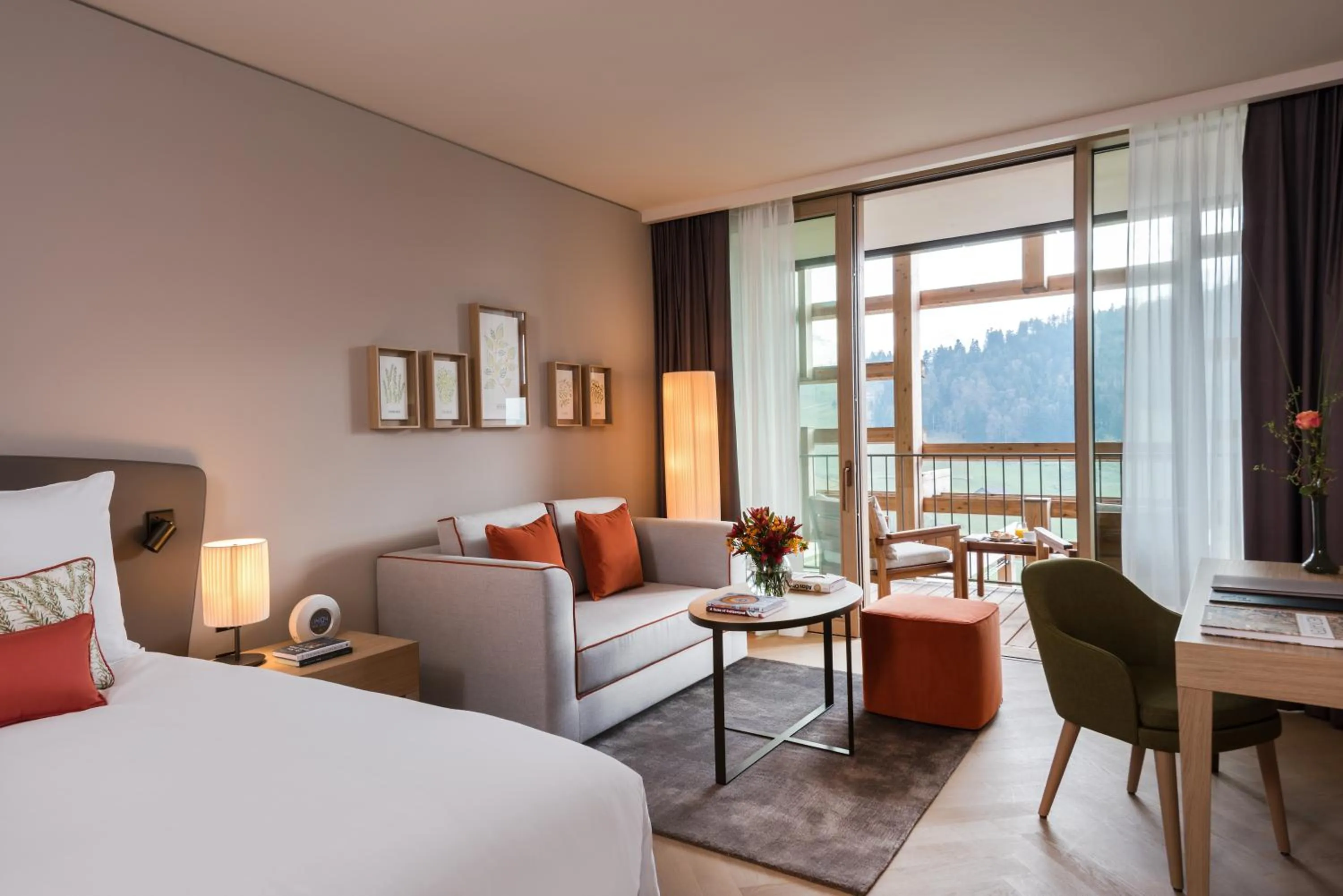 Bed in Waldhotel by Bürgenstock