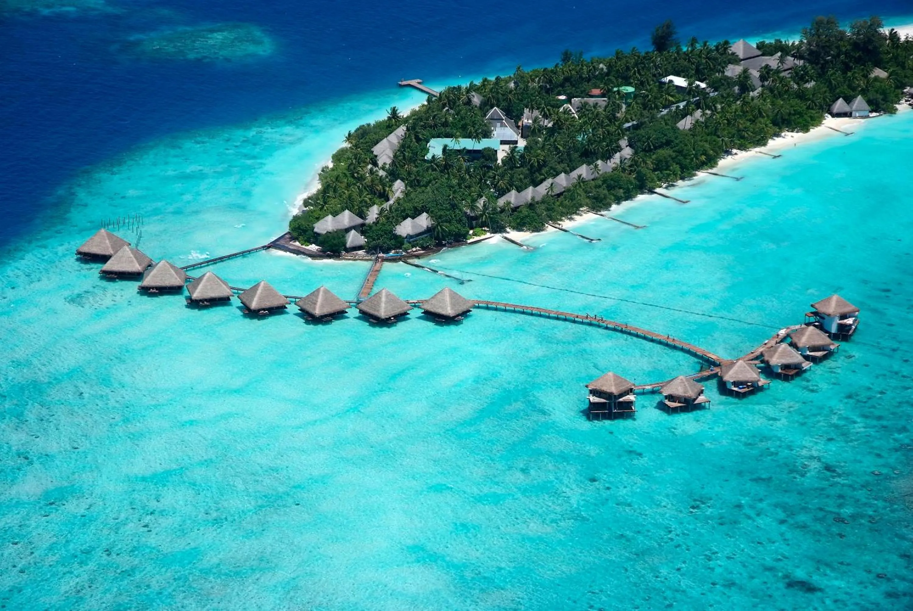 Bird's eye view in Adaaran Club Rannalhi - All Inclusive - 45 Minutes away from Male by Speedboat