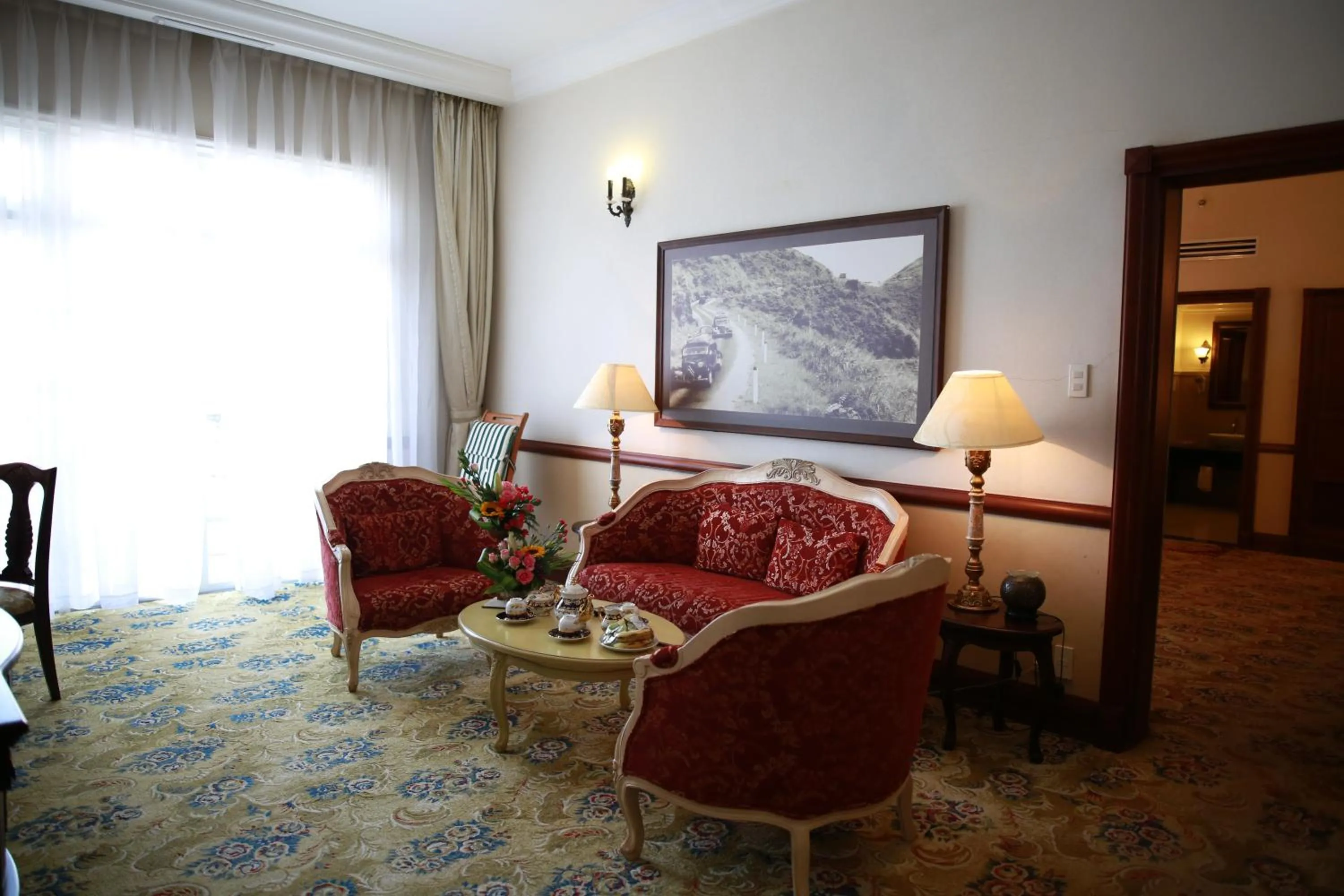 Living room in Sammy Dalat Hotel