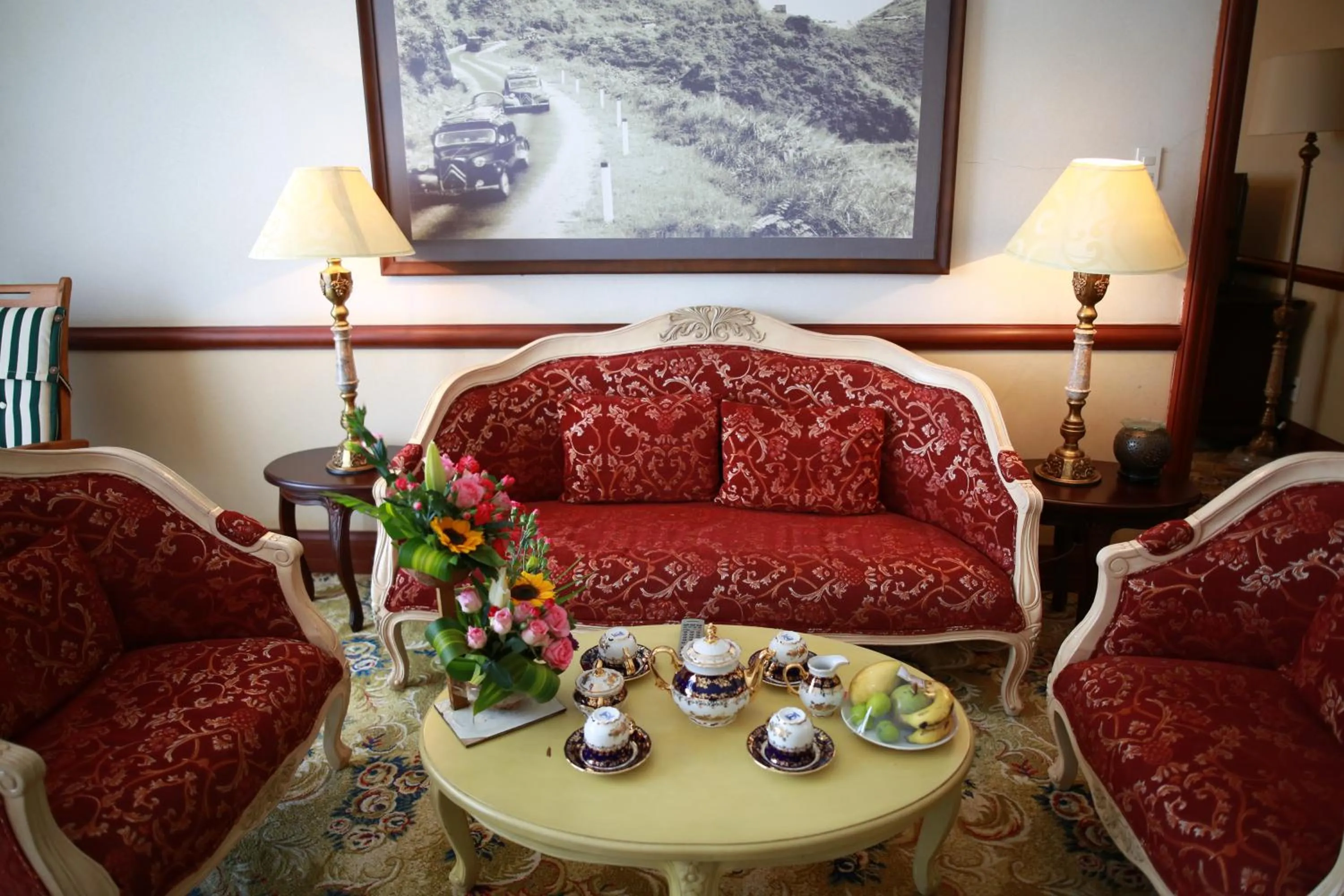 Living room in Sammy Dalat Hotel
