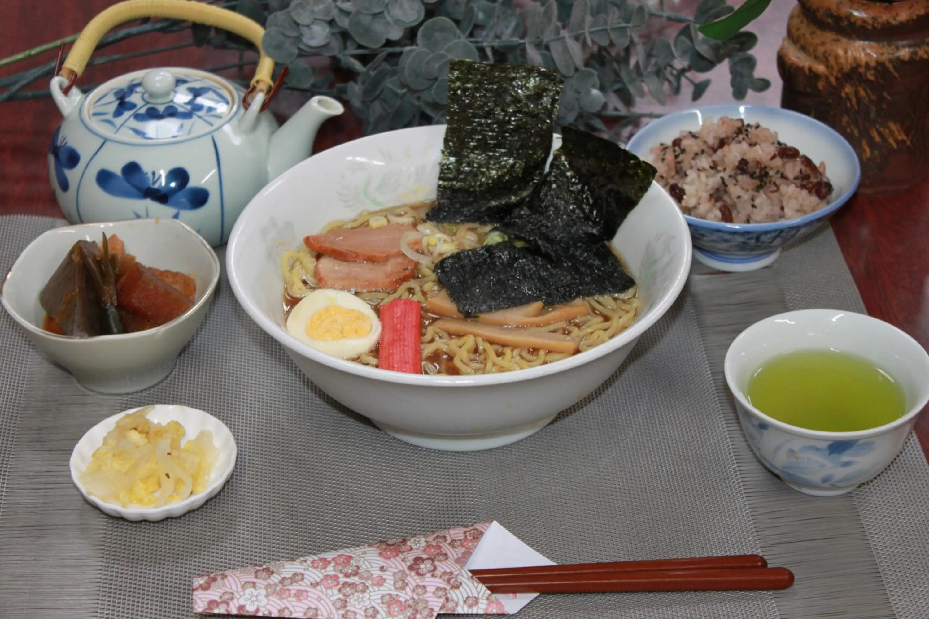 Food in Yamanaka Lake Ryozan