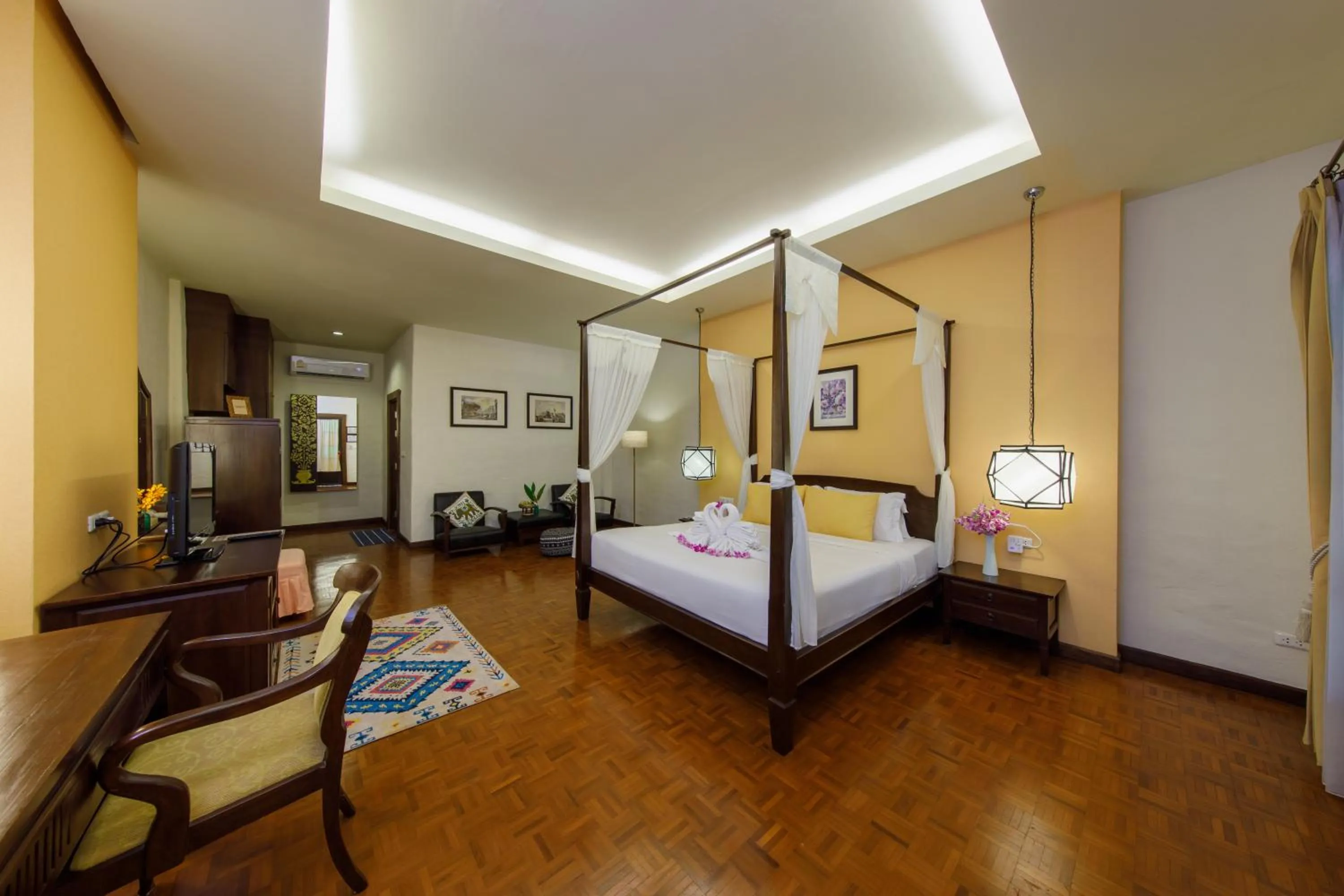 Bed in Vdara Pool Resort Spa Chiang Mai