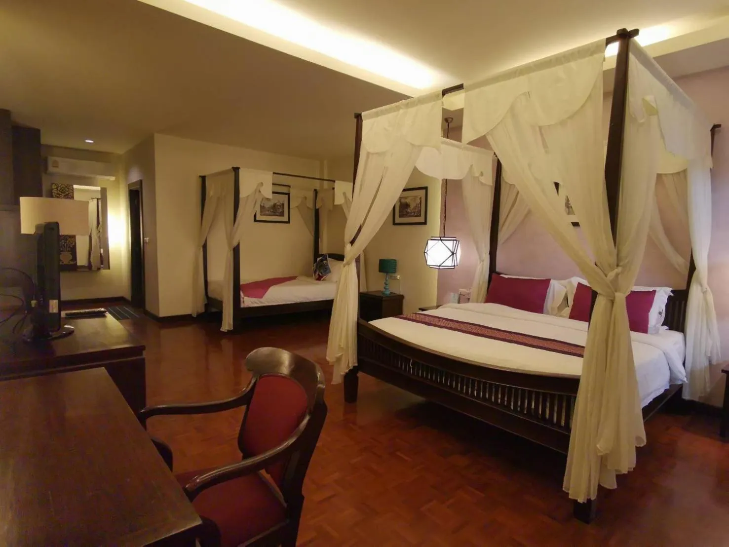 Bed in Vdara Pool Resort Spa Chiang Mai