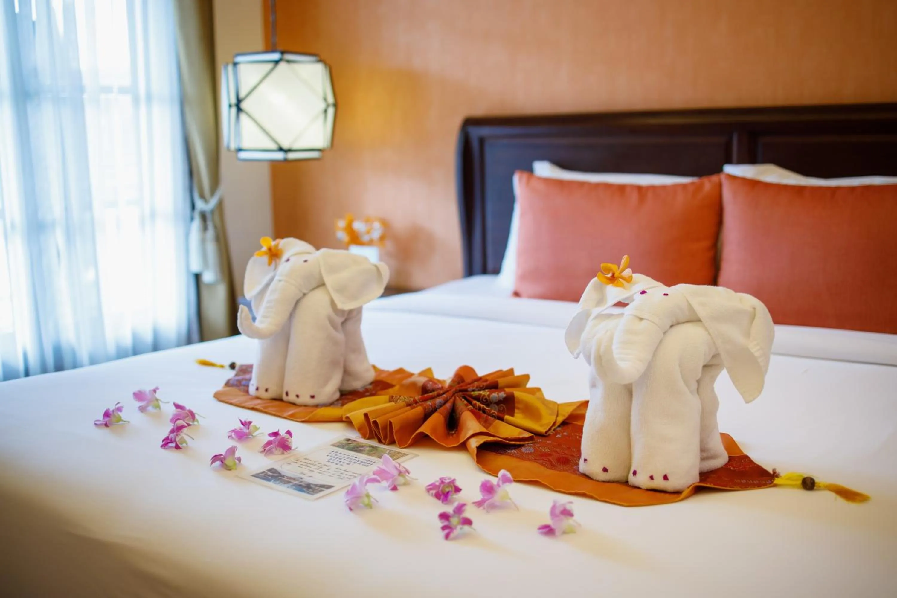 Bed in Vdara Pool Resort Spa Chiang Mai