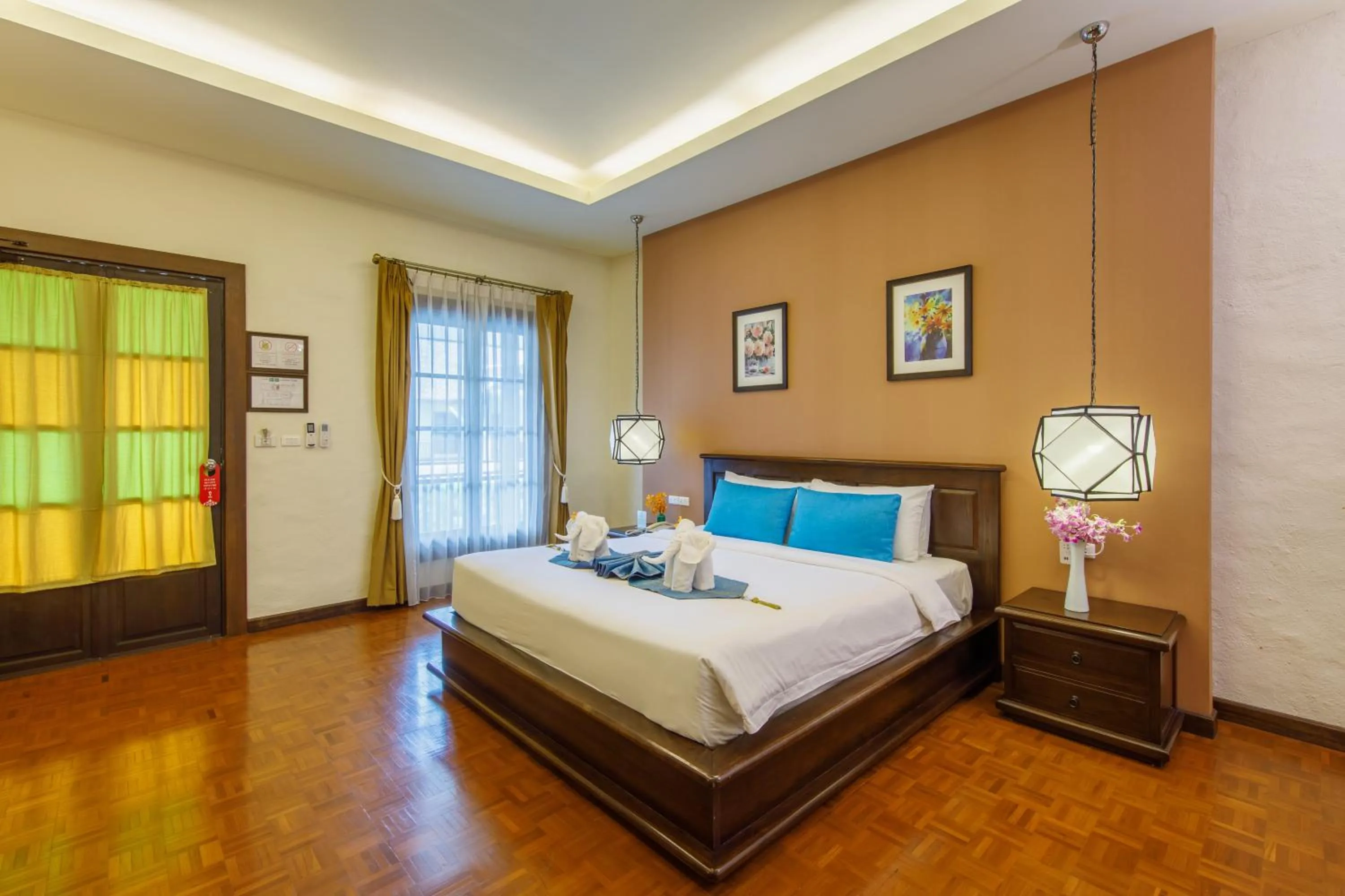 Bed in Vdara Pool Resort Spa Chiang Mai