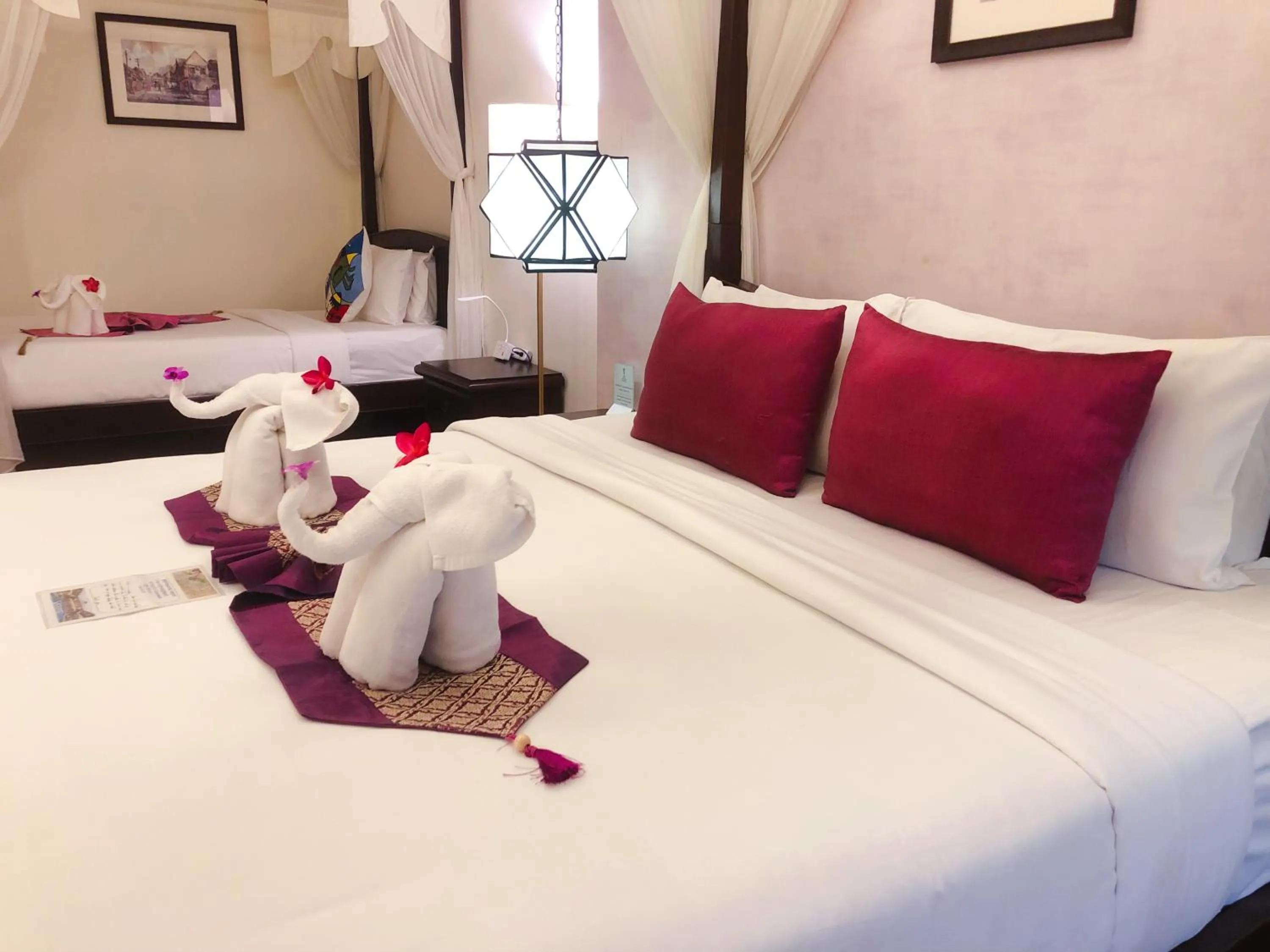 Bed in Vdara Pool Resort Spa Chiang Mai