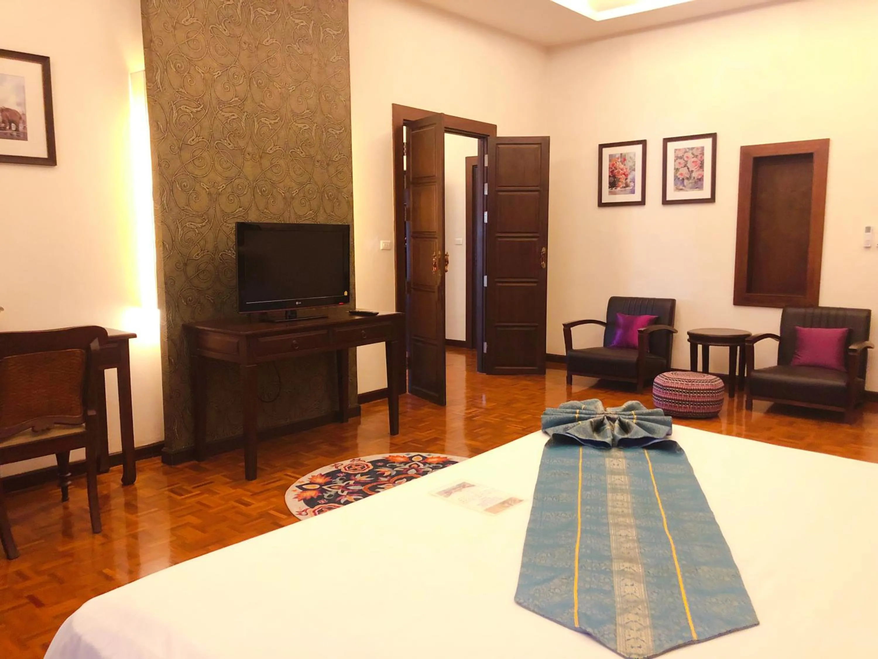 Bed in Vdara Pool Resort Spa Chiang Mai