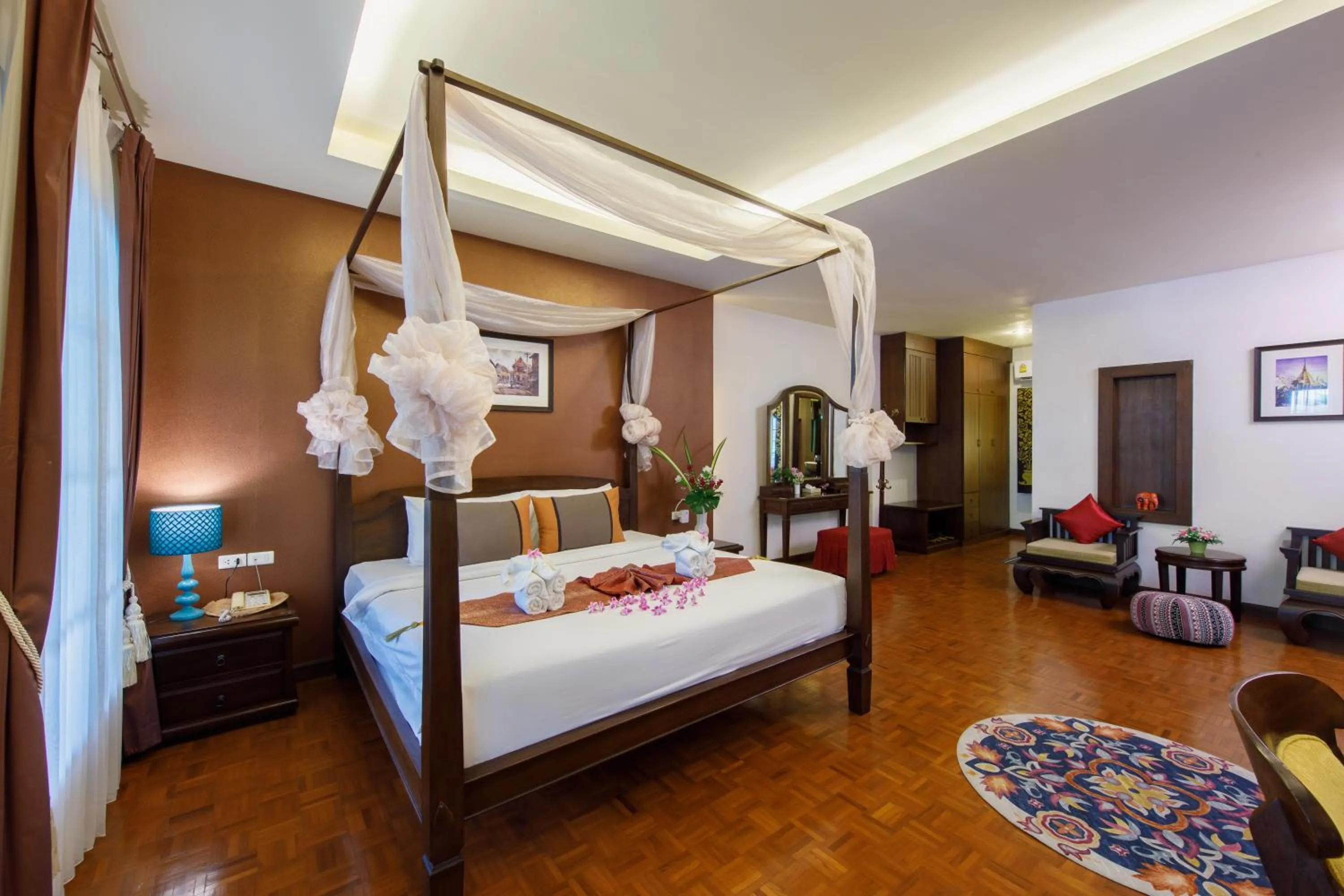 Bed in Vdara Pool Resort Spa Chiang Mai