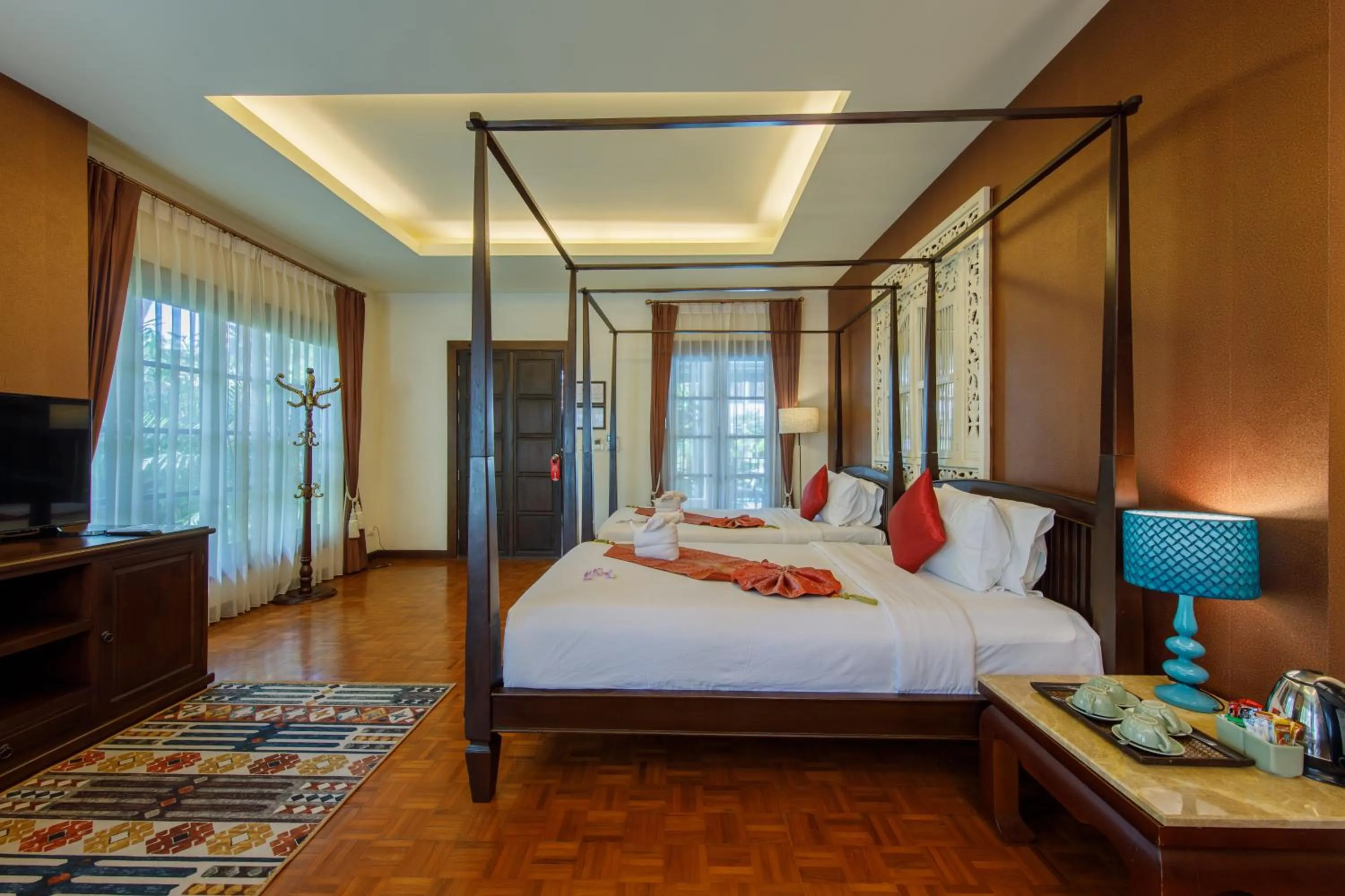 Bed in Vdara Pool Resort Spa Chiang Mai