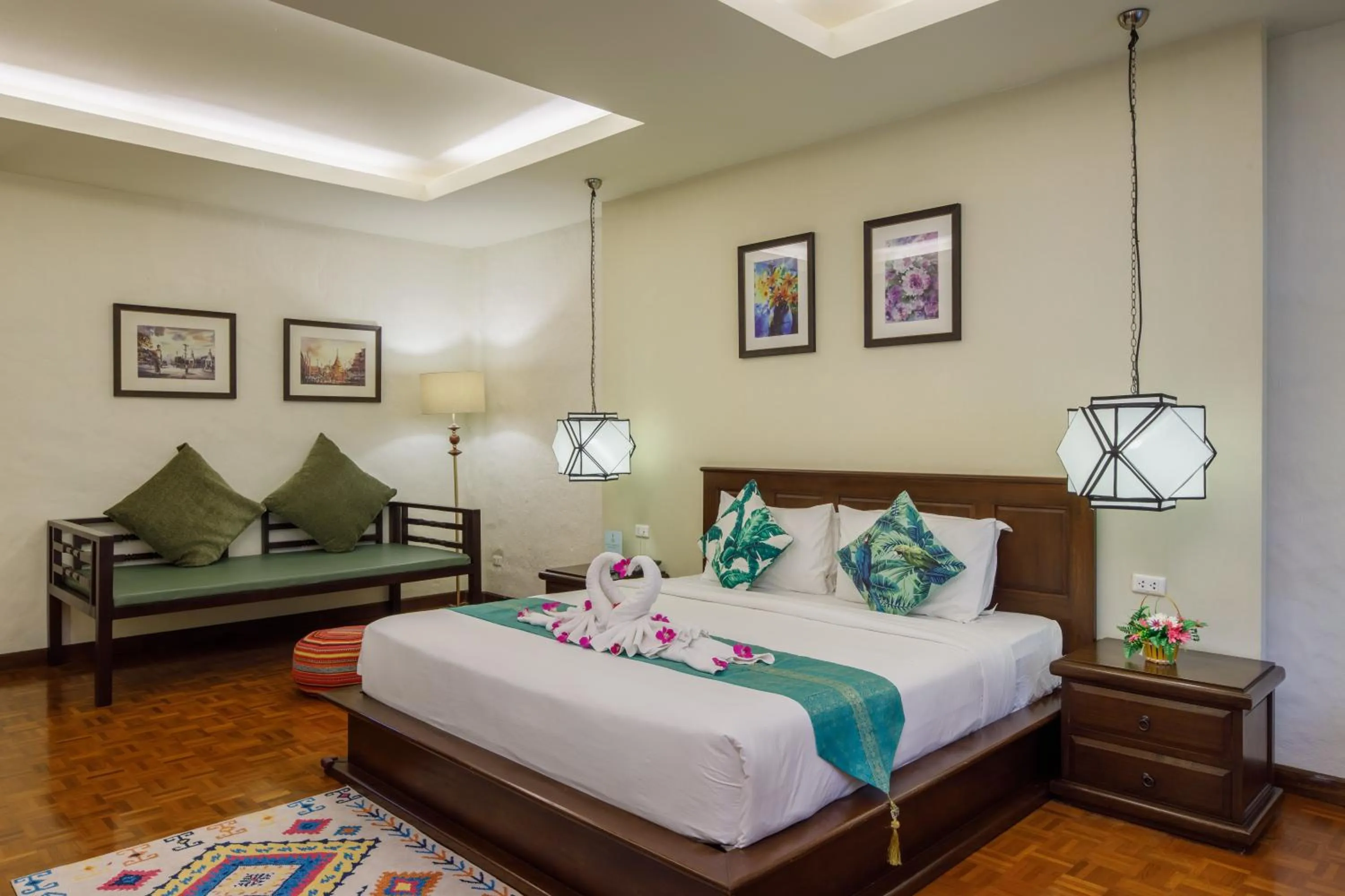 Bed in Vdara Pool Resort Spa Chiang Mai