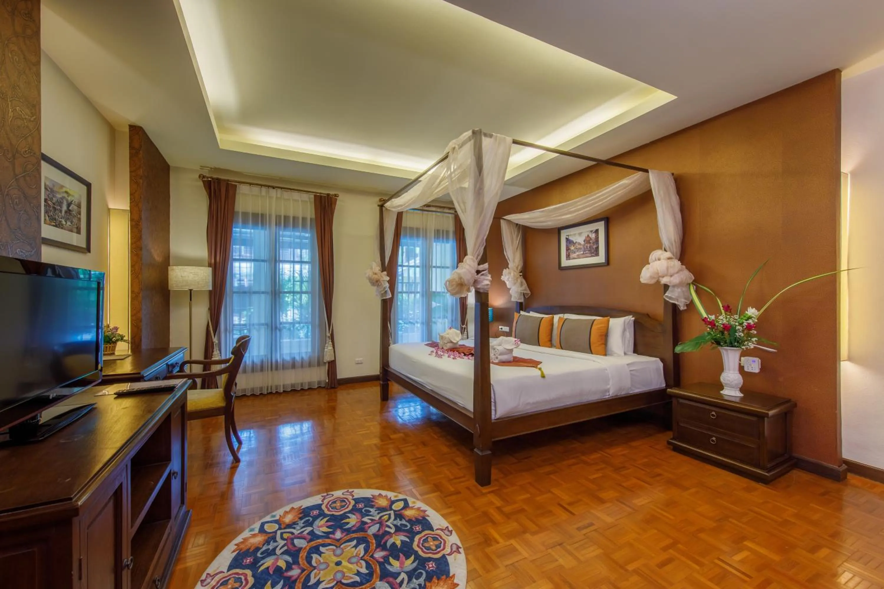 Bed in Vdara Pool Resort Spa Chiang Mai