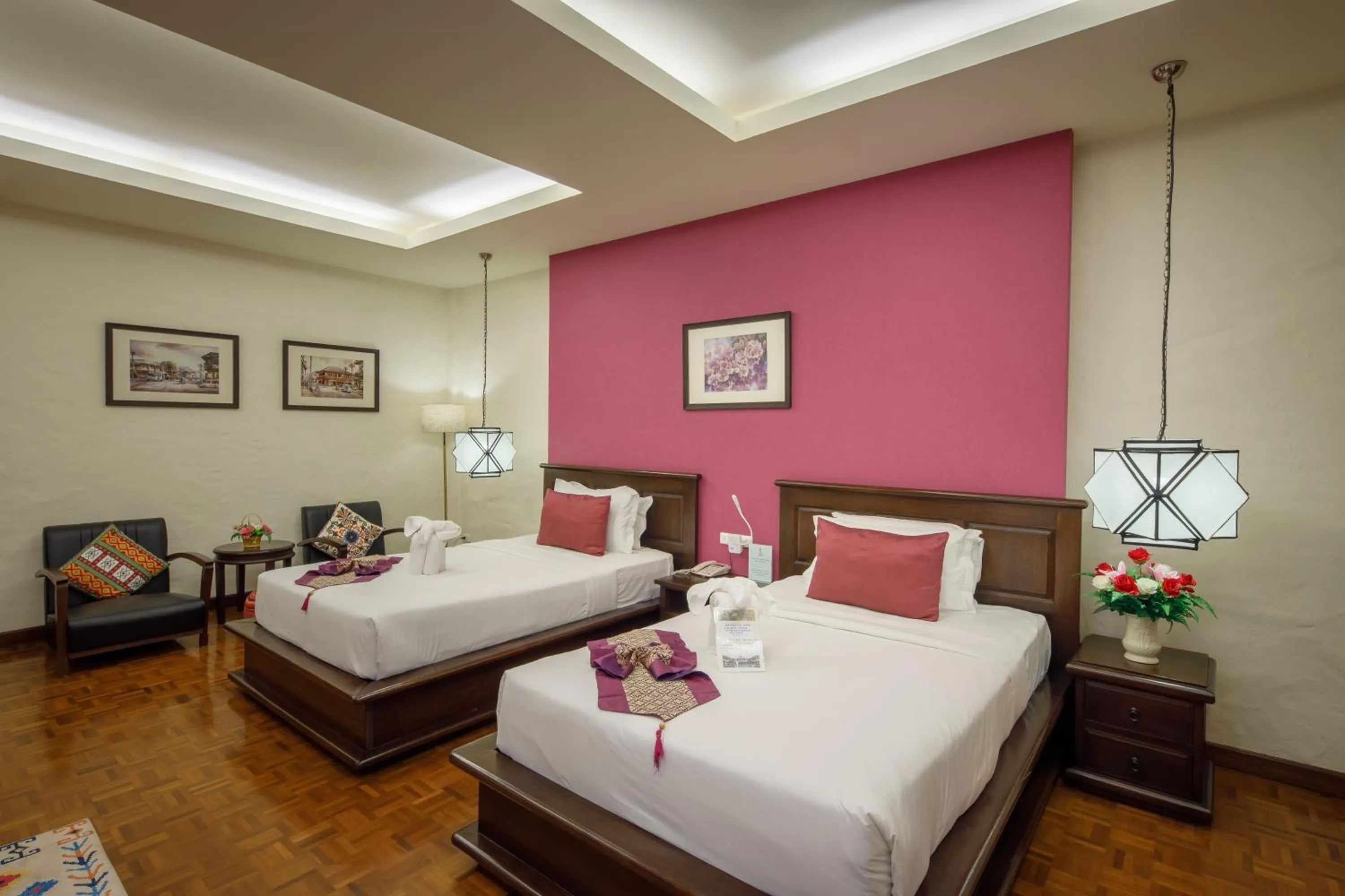 Bed in Vdara Pool Resort Spa Chiang Mai