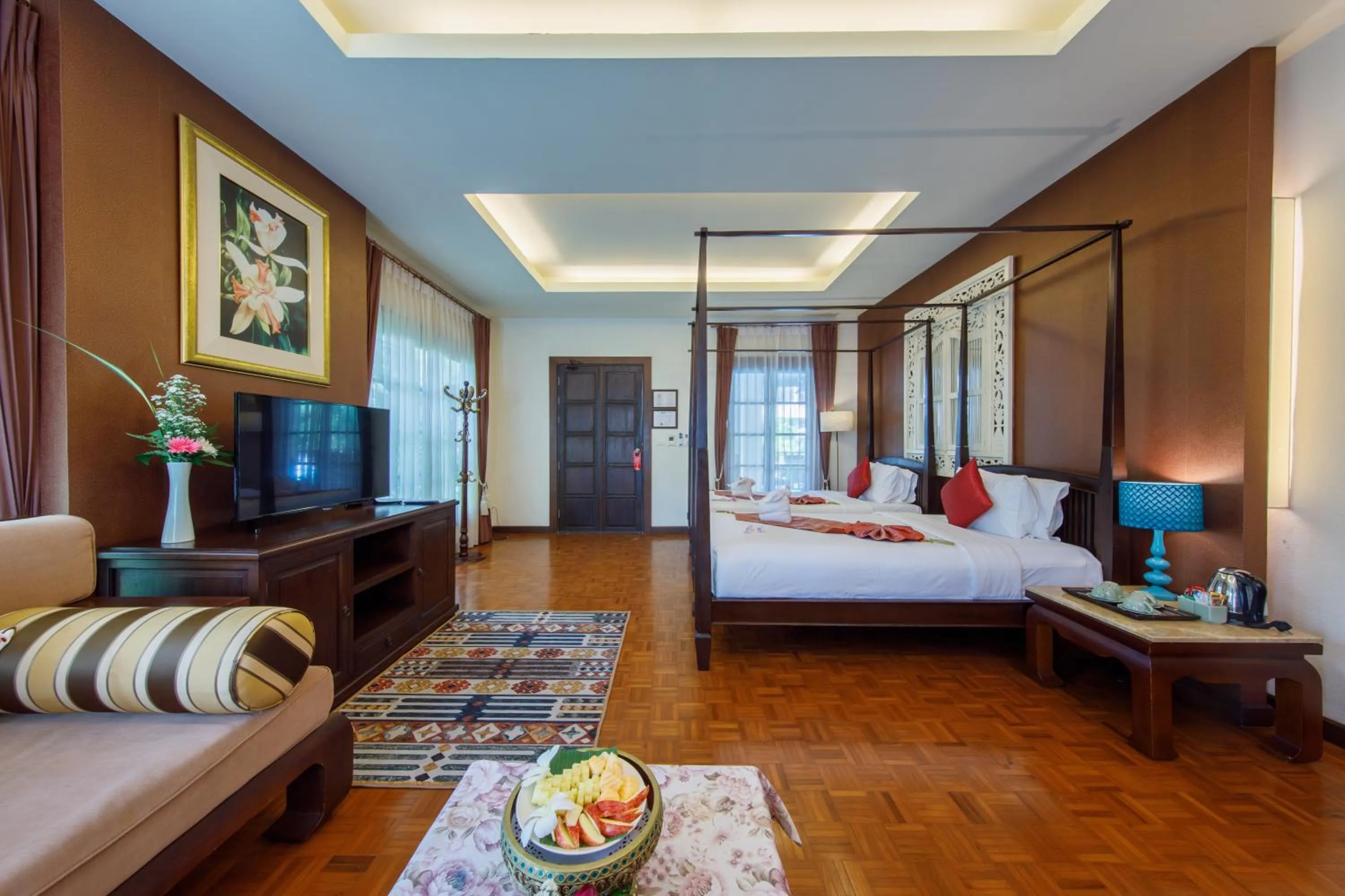 Bed in Vdara Pool Resort Spa Chiang Mai