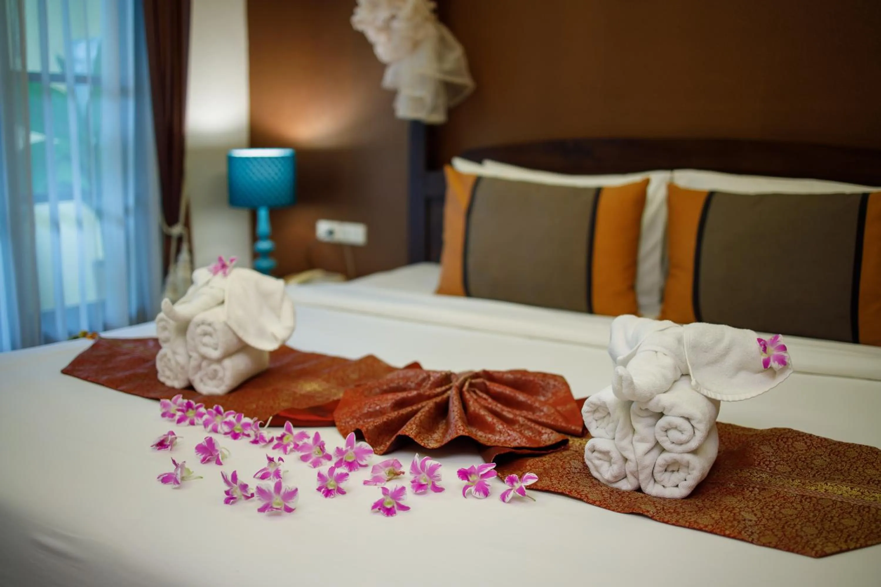 Bed in Vdara Pool Resort Spa Chiang Mai