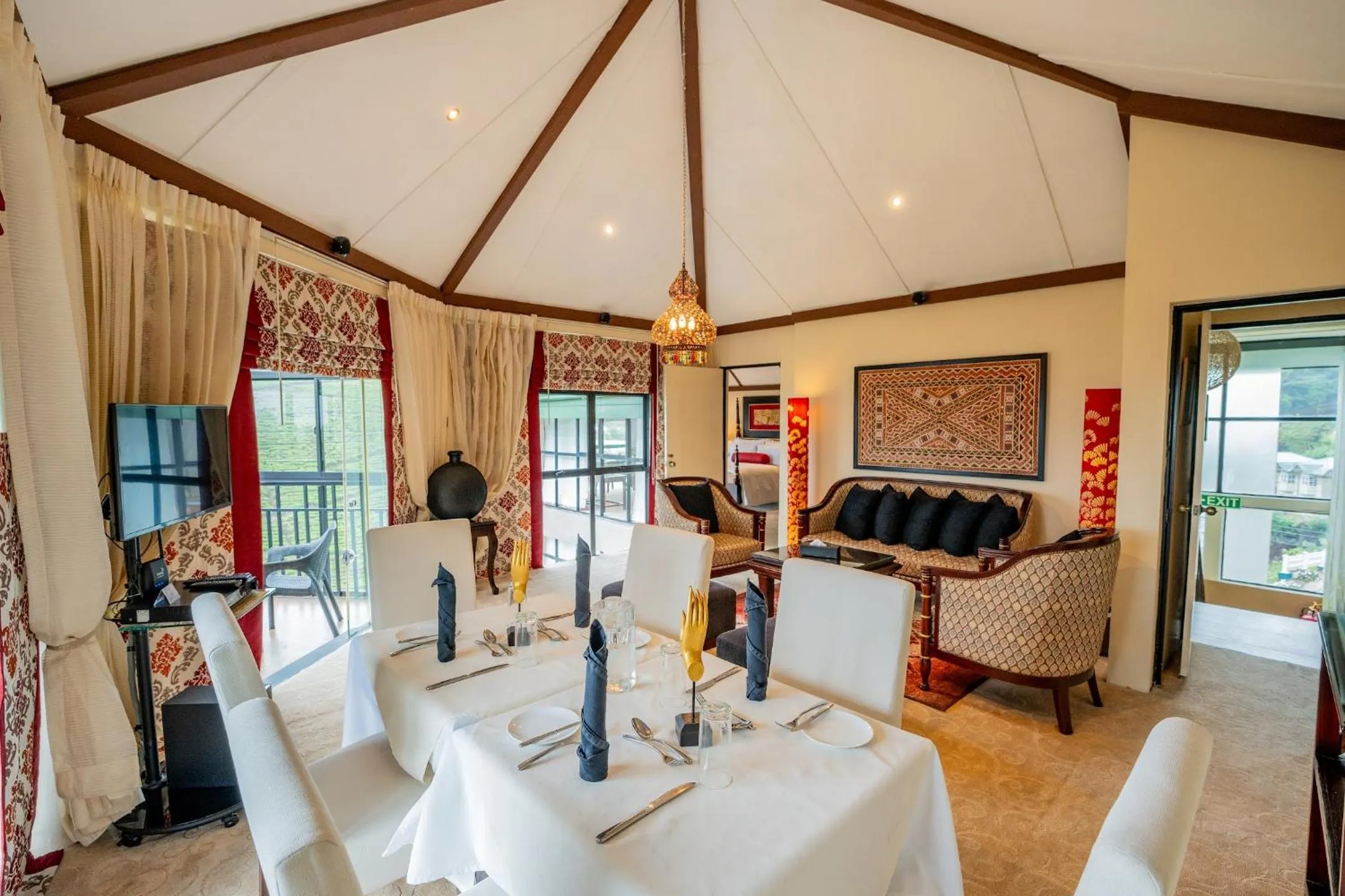 Dining area in The CheRiz Boutique