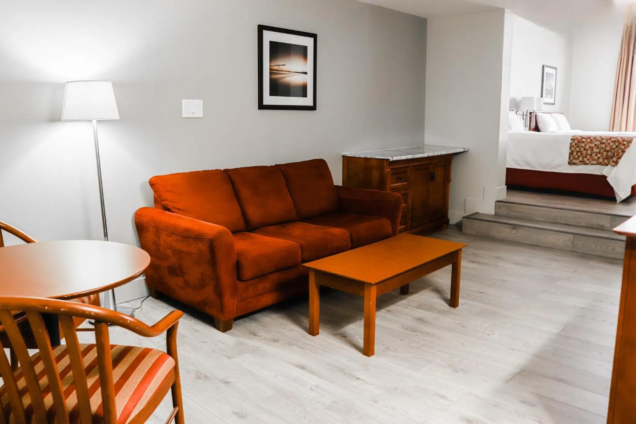 Living room, Bed in Super 8 by Wyndham Campbellton NB