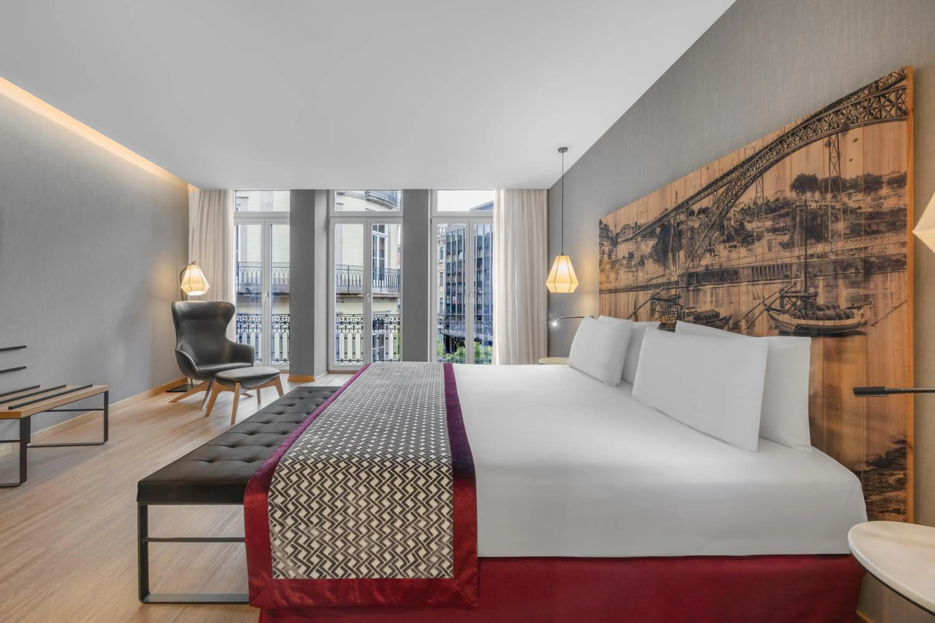 Bed in Eurostars Porto Centro