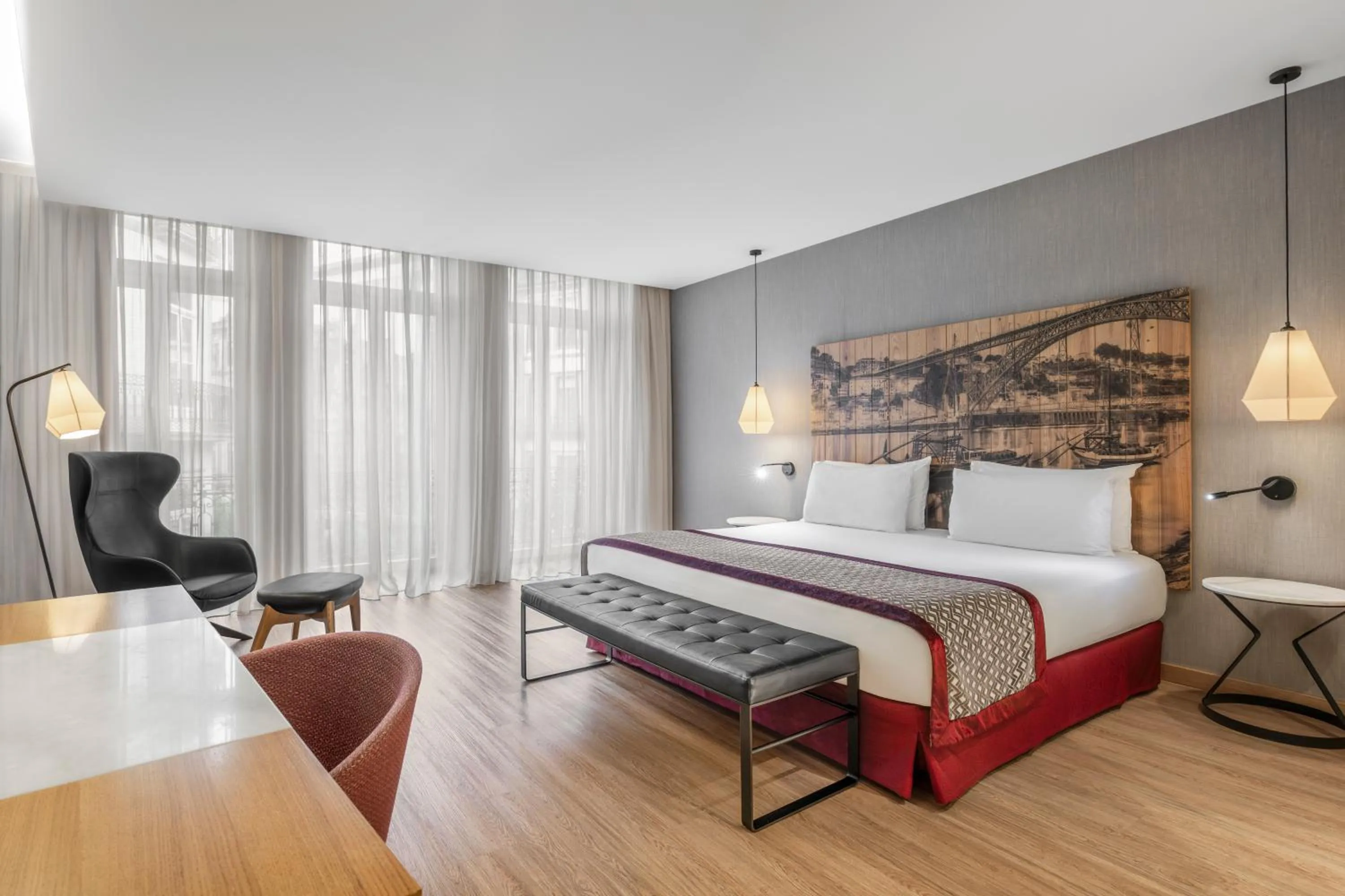 Bed in Eurostars Porto Centro