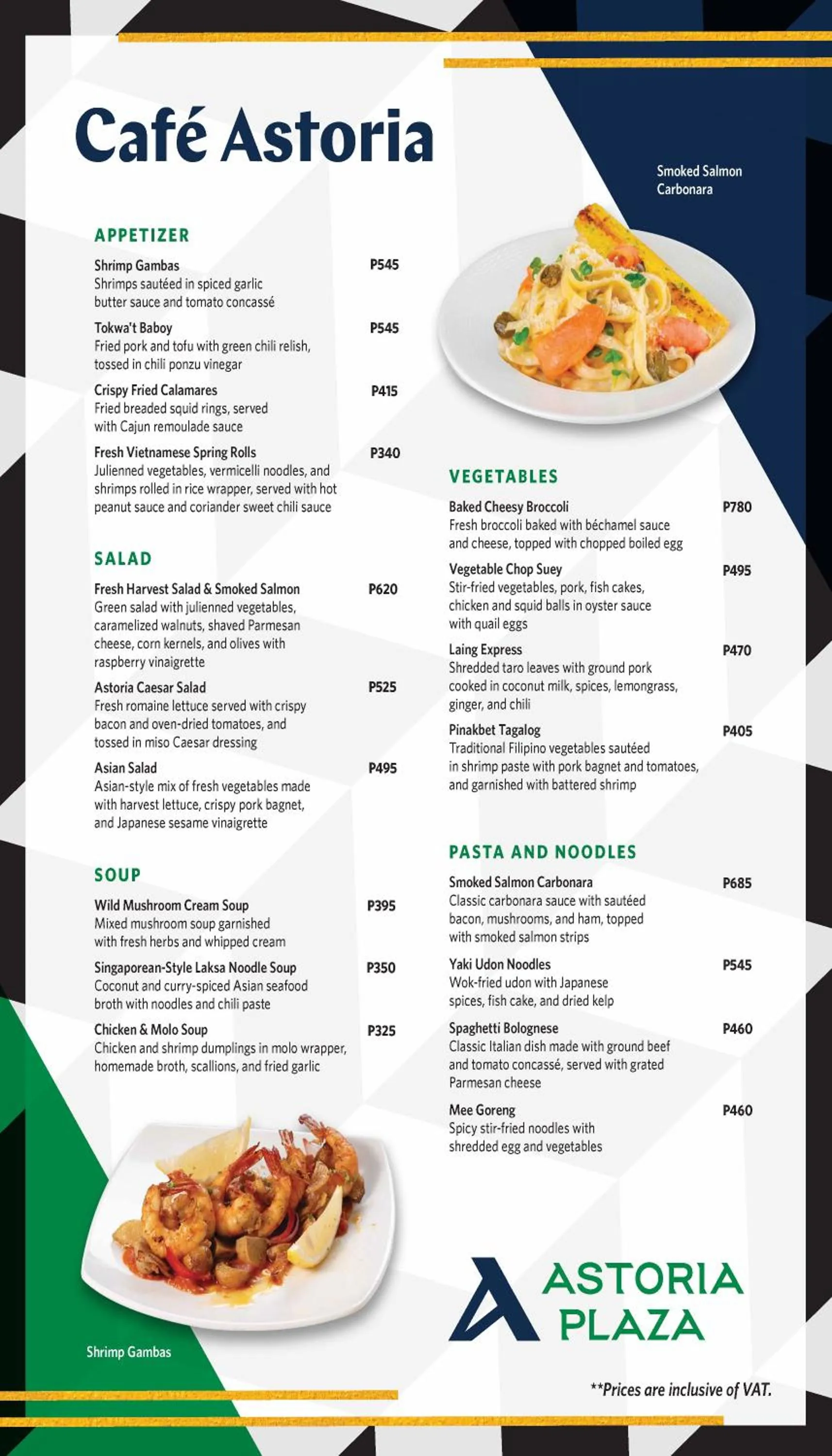 Restaurant/places to eat in Astoria Plaza