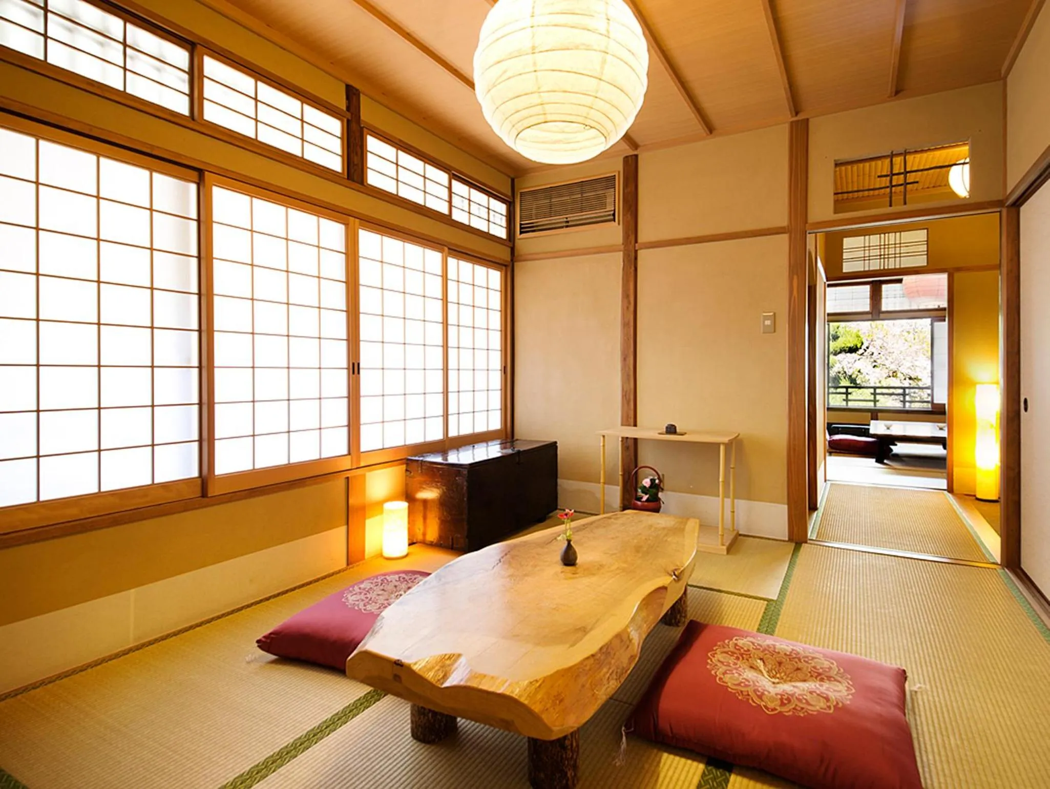 Seating area in Nanten-En