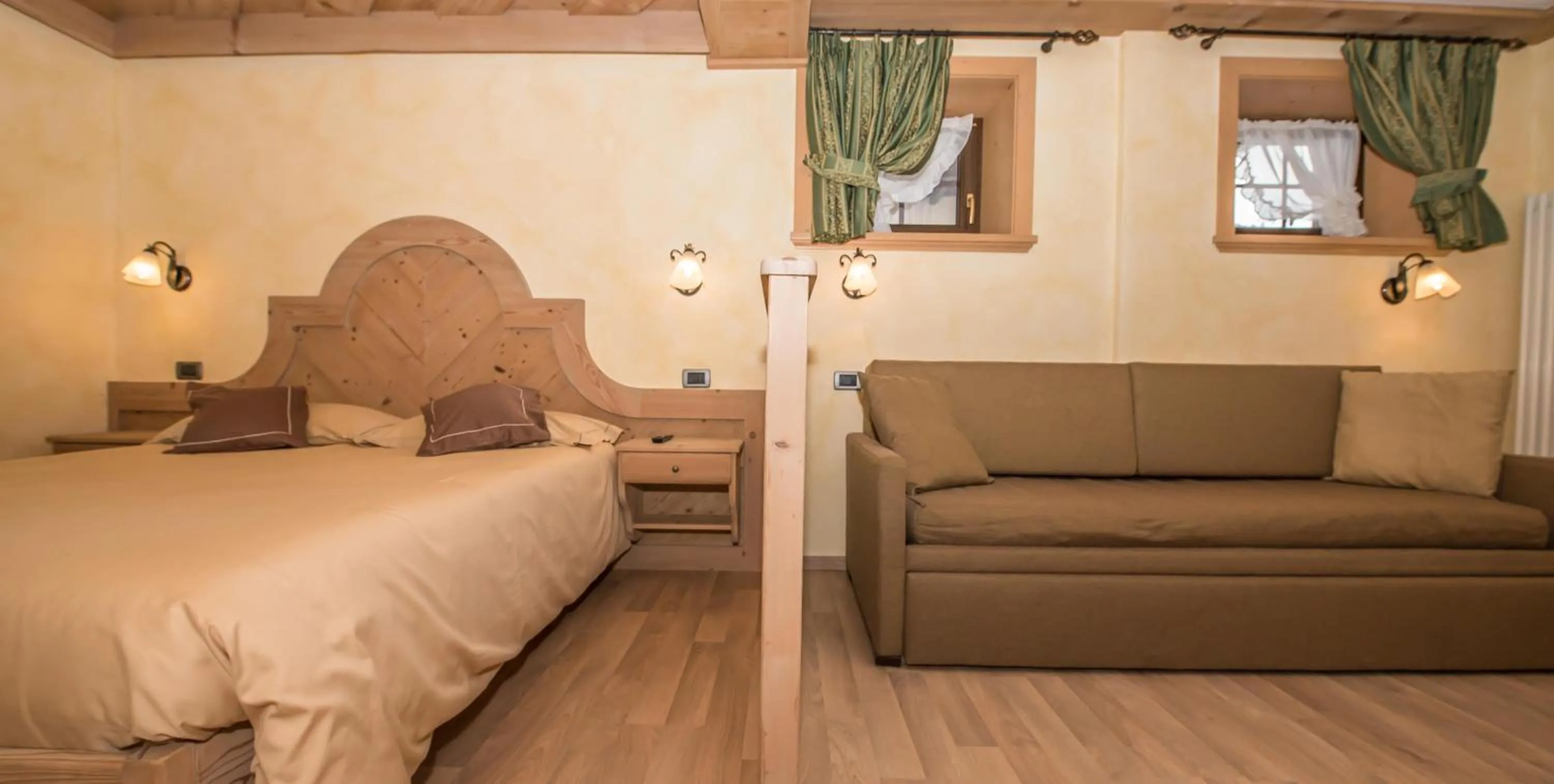 Bed in Hotel Capriolo